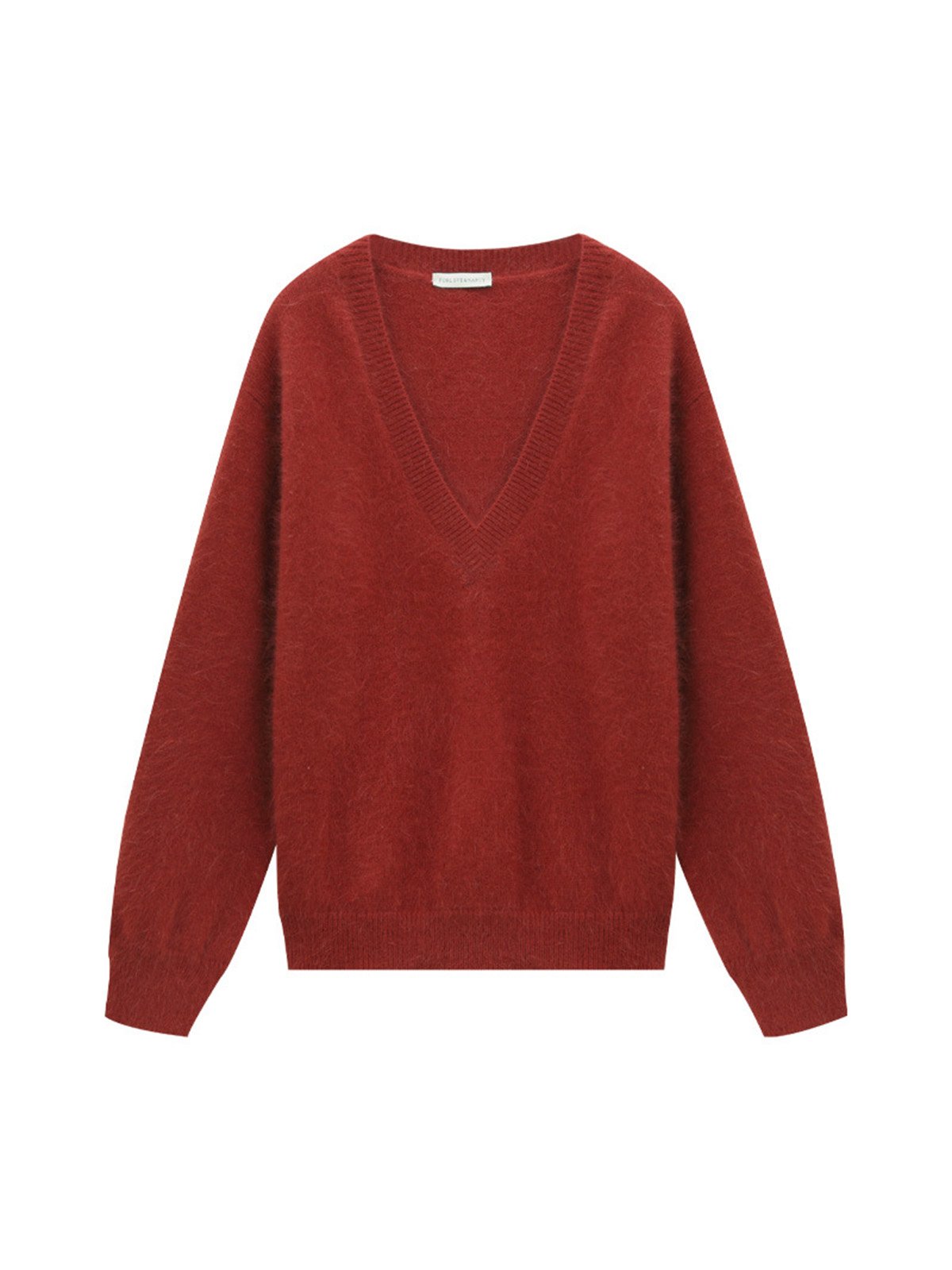 V-neck Loose Warm Sweater L4215241297 - 图片 6