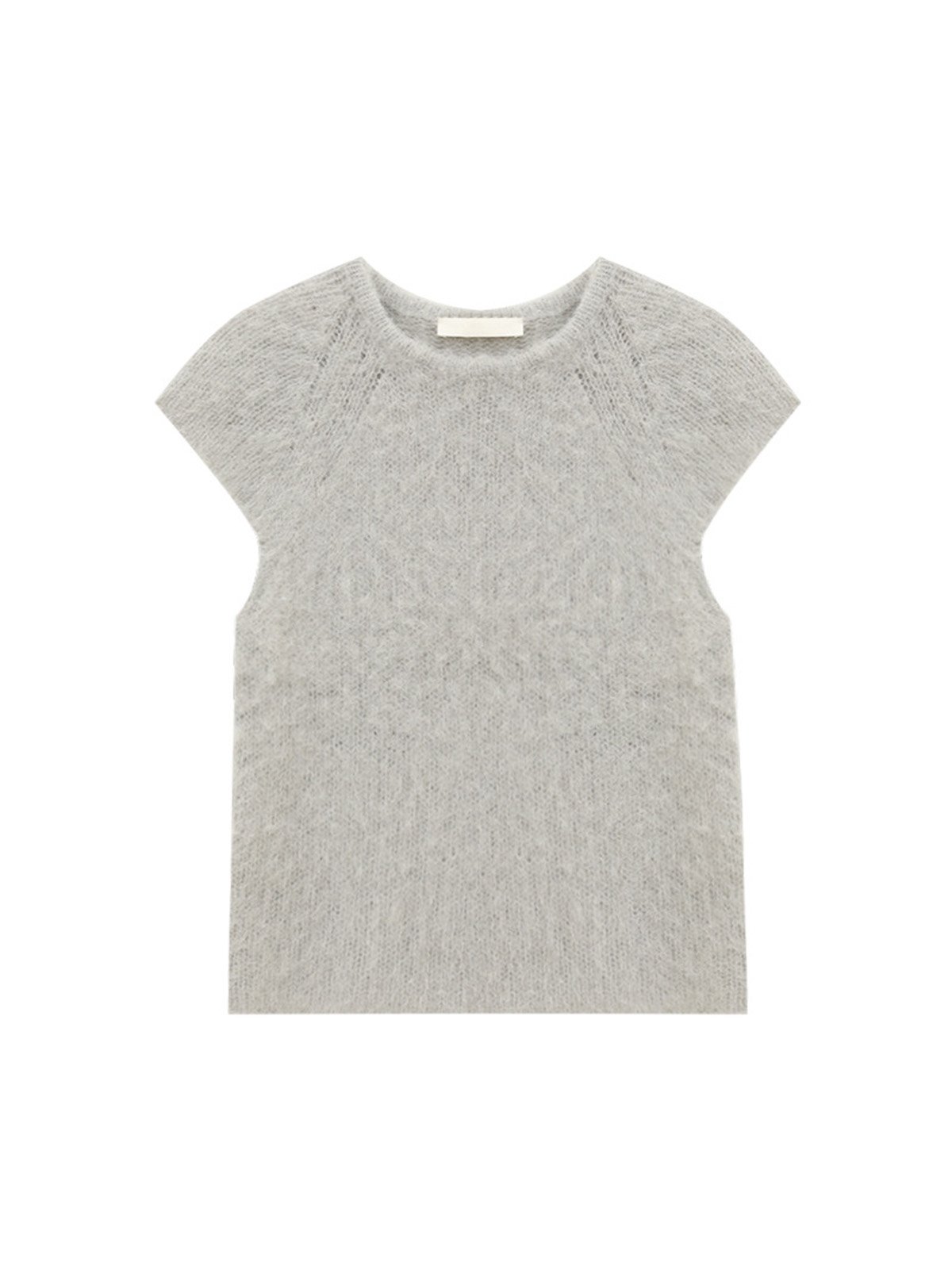 Shoulder-sleeved 44%Alpaca Wool short-sleeved sweater DN4215230653 - 图片 7
