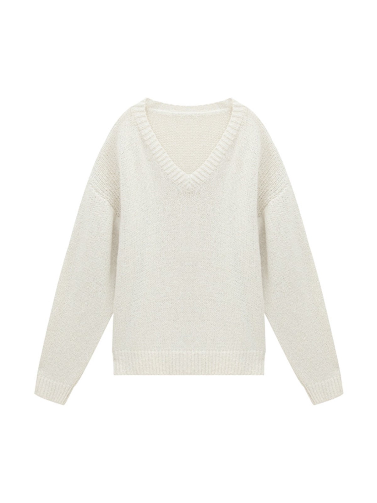 100%Cotton V-neck Knitwear D411511155 - 图片 5
