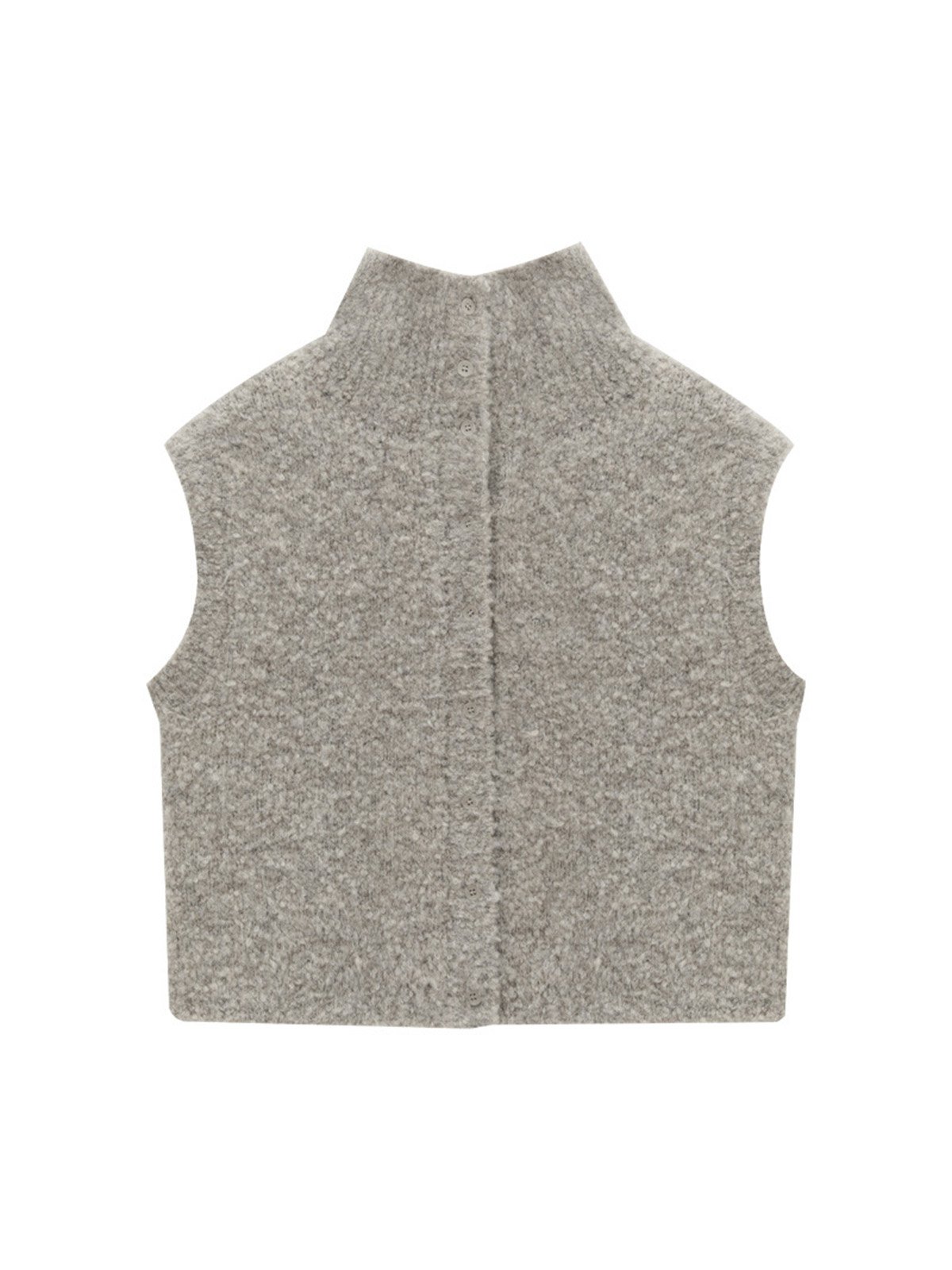 Sleeveless Wool Cardigan Vest Sweater L4206241290