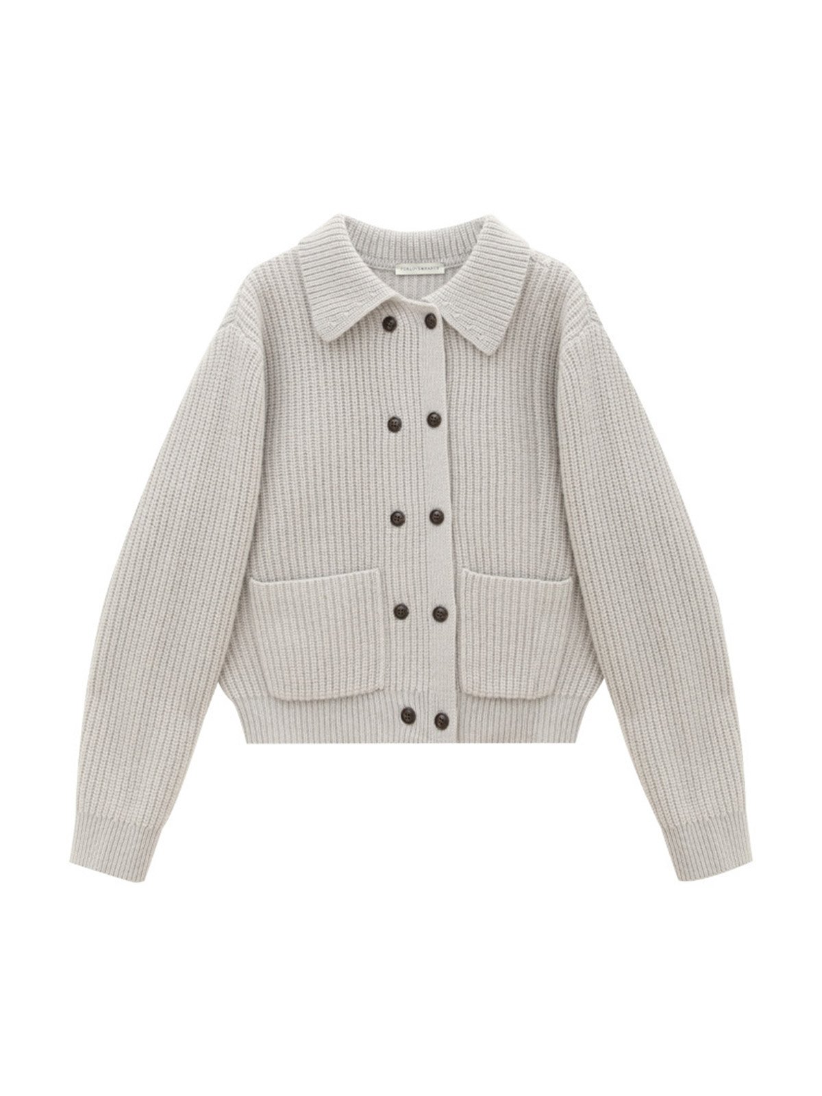 100%Wool Turn-down Collar Cardigan L4206241210 - 图片 7