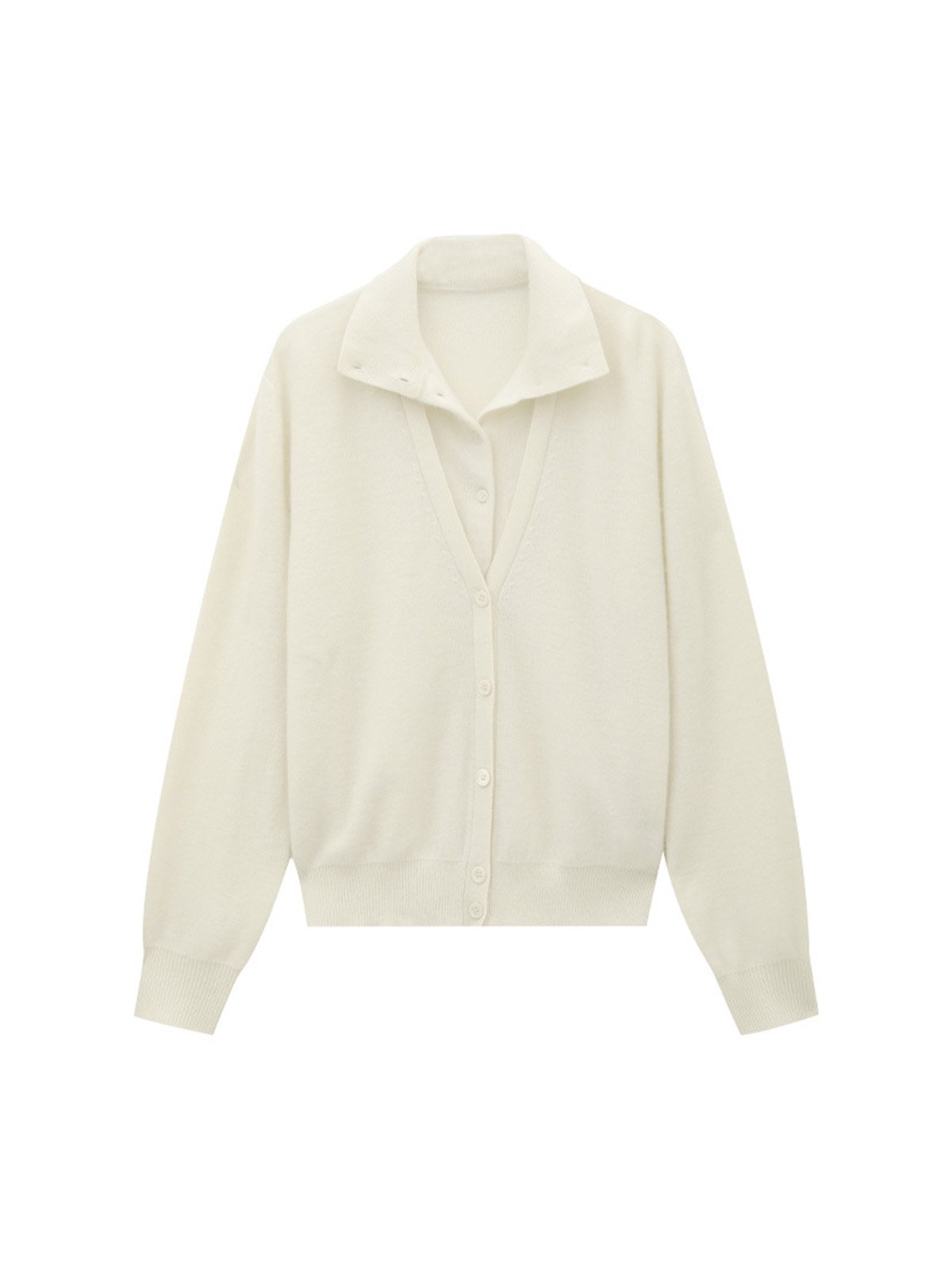 Soft Wool Knitted Cardigan Sweater - 图片 5