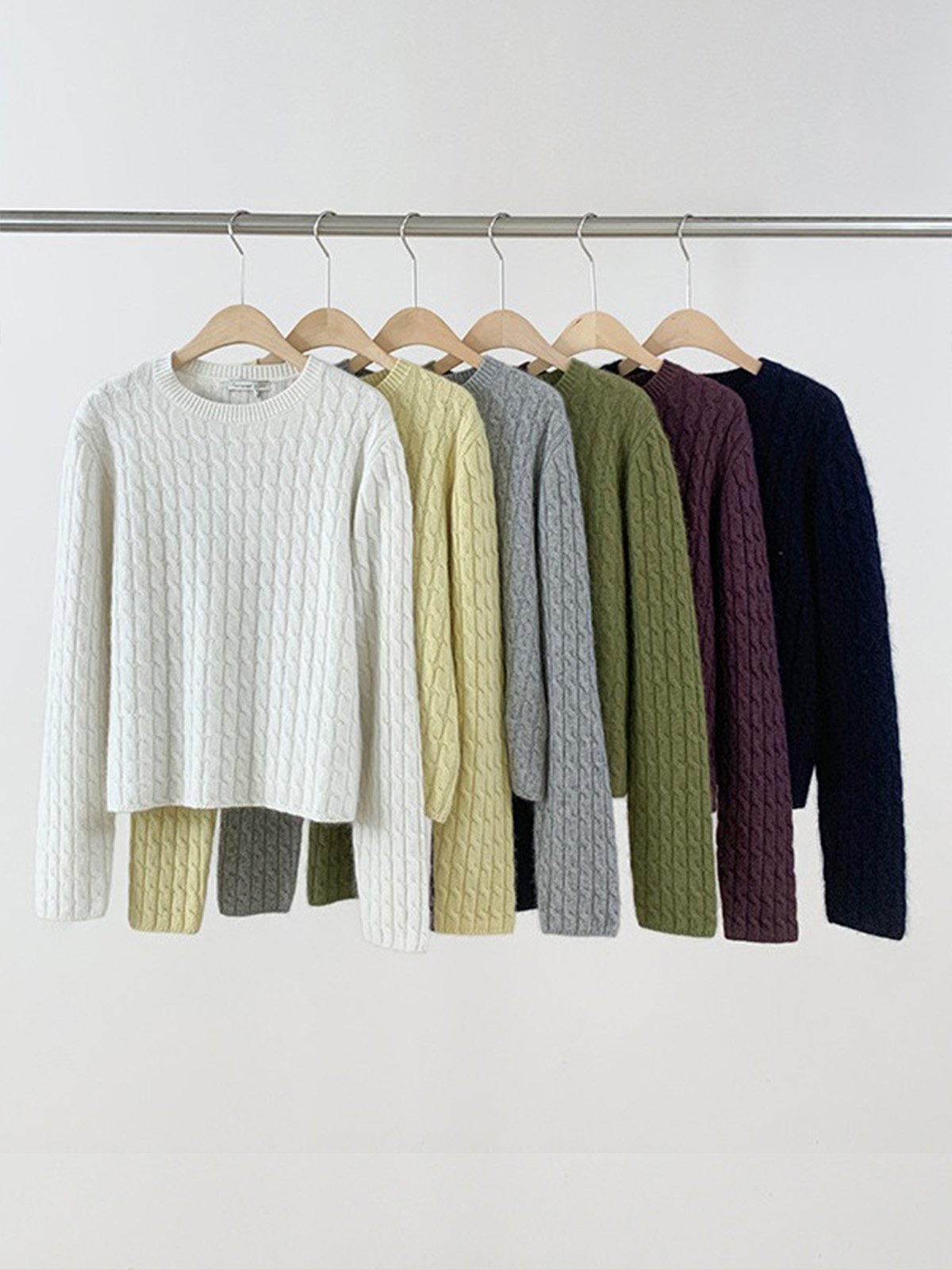 30%Aaccoon and 10%Wool Crew neck Knitwear L4215131031 - 图片 8