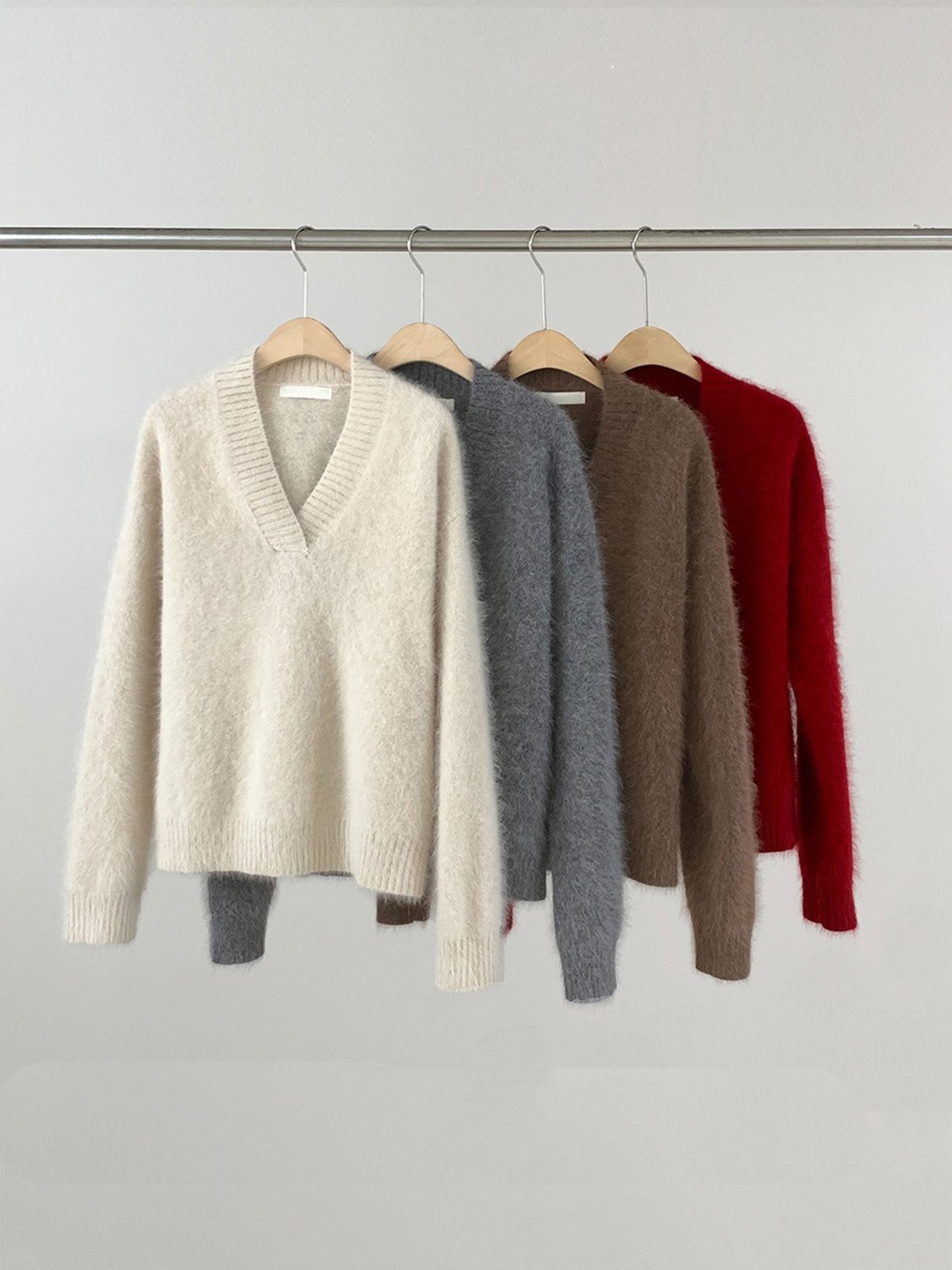 Warm fleece knitted sweater L321524911 - 图片 10