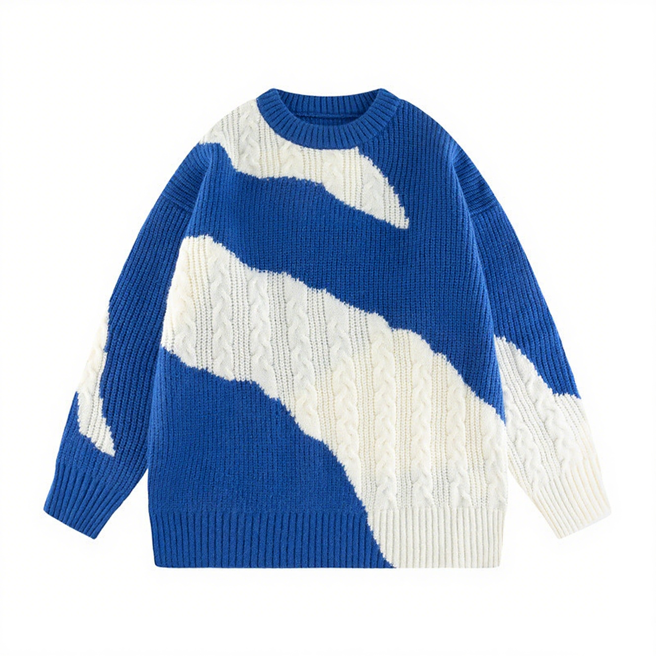 Crew Neck Design-sense Sweater