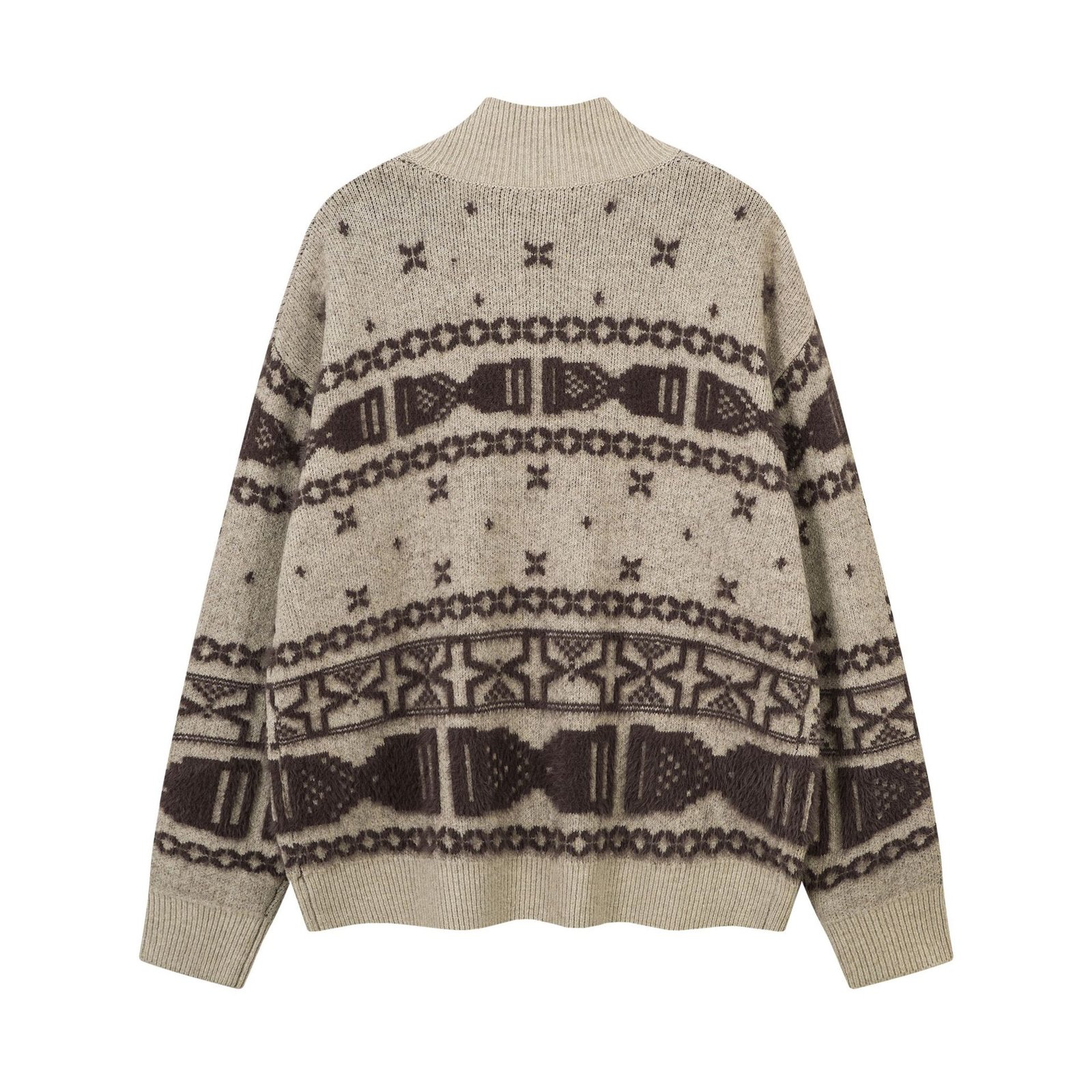 Fashionable Trendy Jacquard Sweater Design - 图片 4