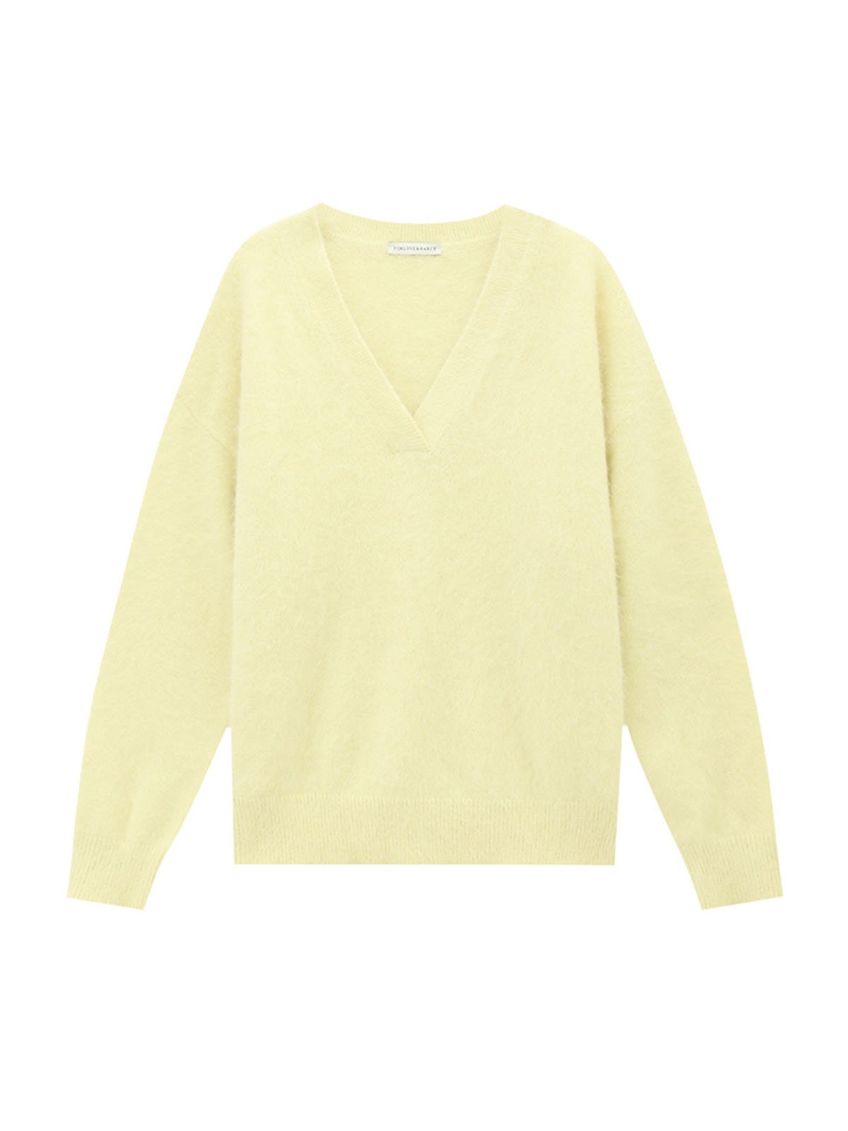 45% Imitation Cashmere Deep V-neck Sweater in Winter L4215241143 - 图片 3