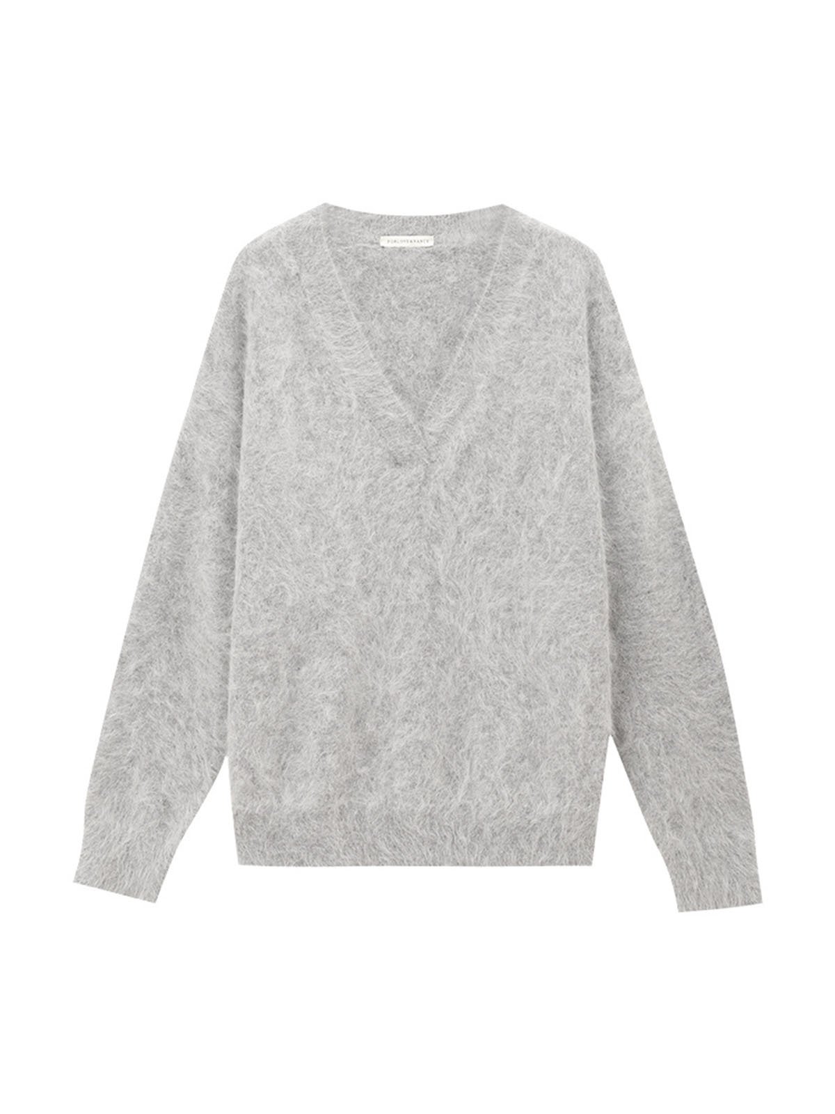 45% Imitation Cashmere Deep V-neck Sweater in Winter L4215241143 - 图片 5