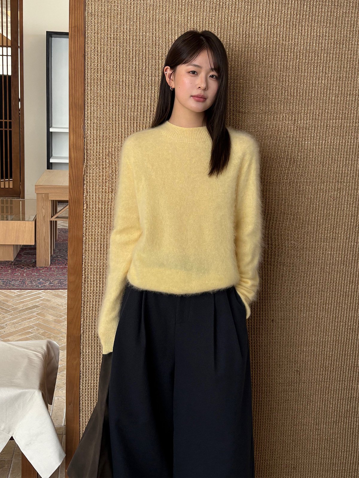 5% Cashmere and 95% Wool Warm Knitwear 25949 - 图片 3
