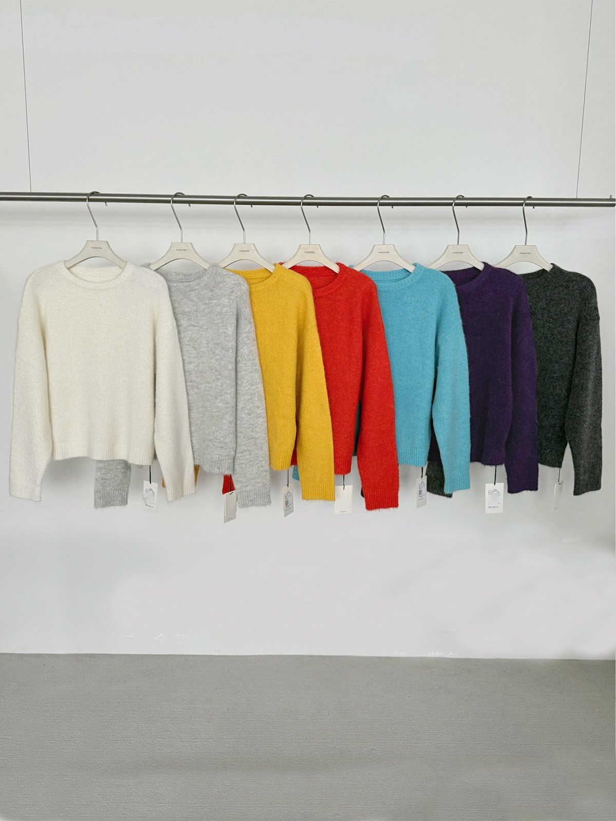 32% Alpaca Wool Pullover Warm Color Sweater 25891