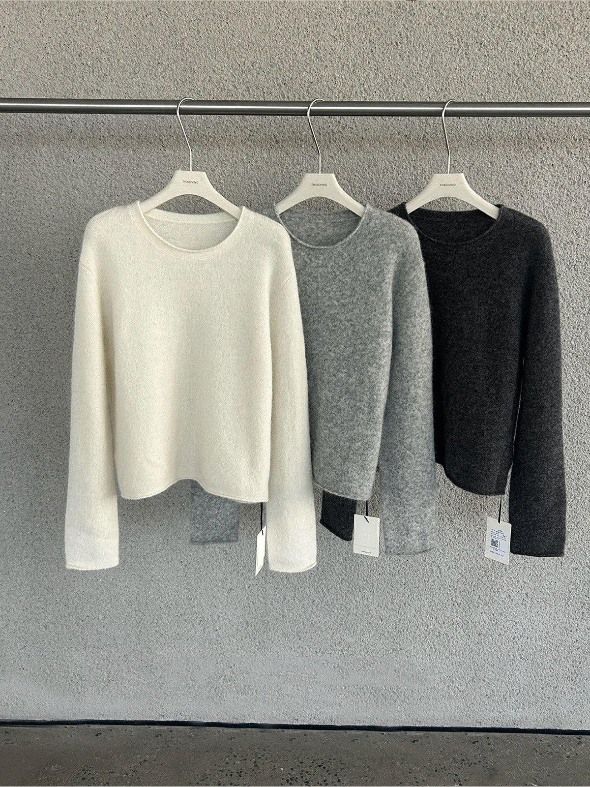 40% Alpaca and Wool Warm Pullover Sweater 25893 - 图片 2