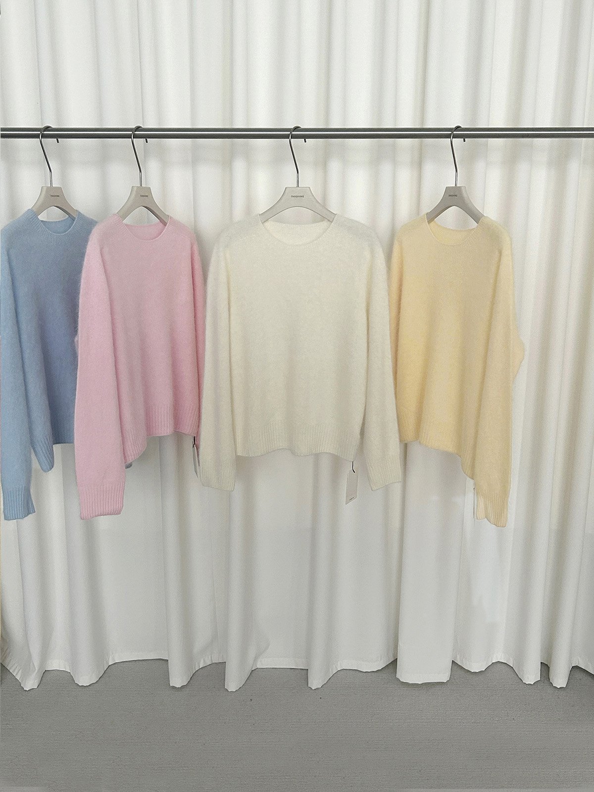 O-neck knitwear with 95% Wool and 5% Cashmere 25701 - 图片 4