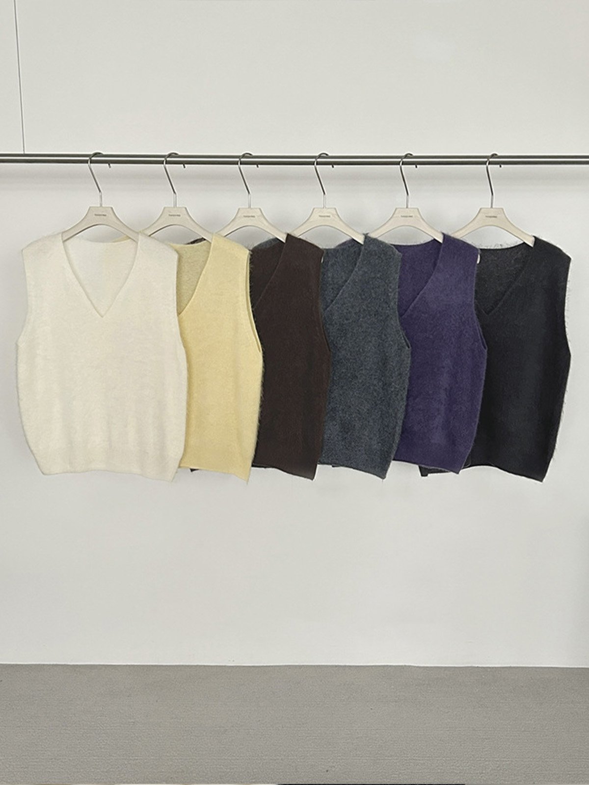 95% Wool and 5% Cashmere Vest 25911 - 图片 4