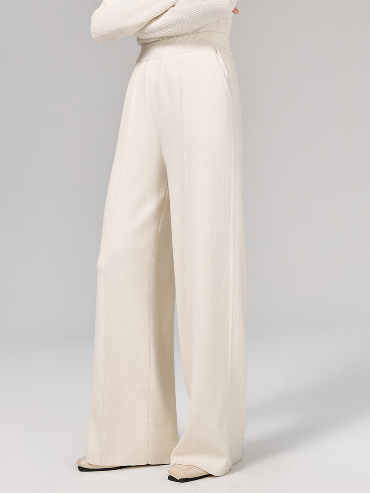 50% Wool and 50%Cotton Pants JFY22384 - 图片 3
