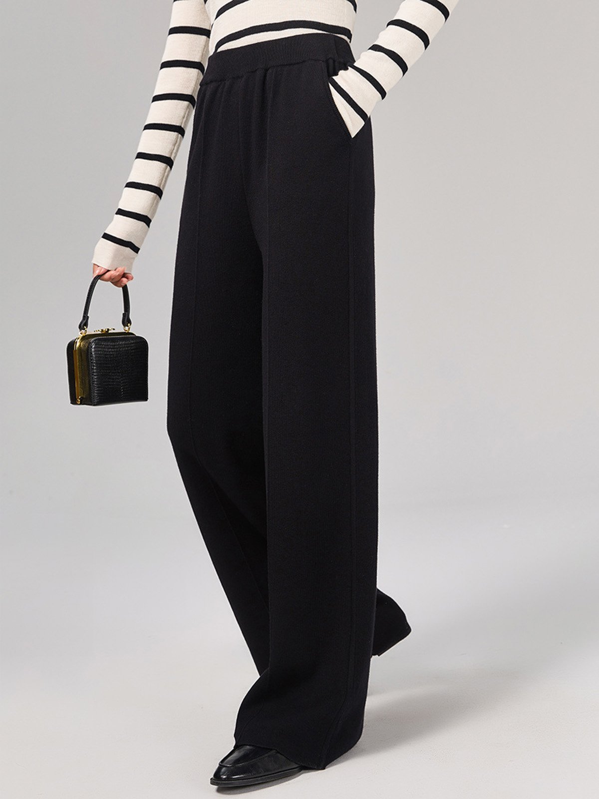 50% Wool and 50%Cotton Pants JFY22384 - 图片 4