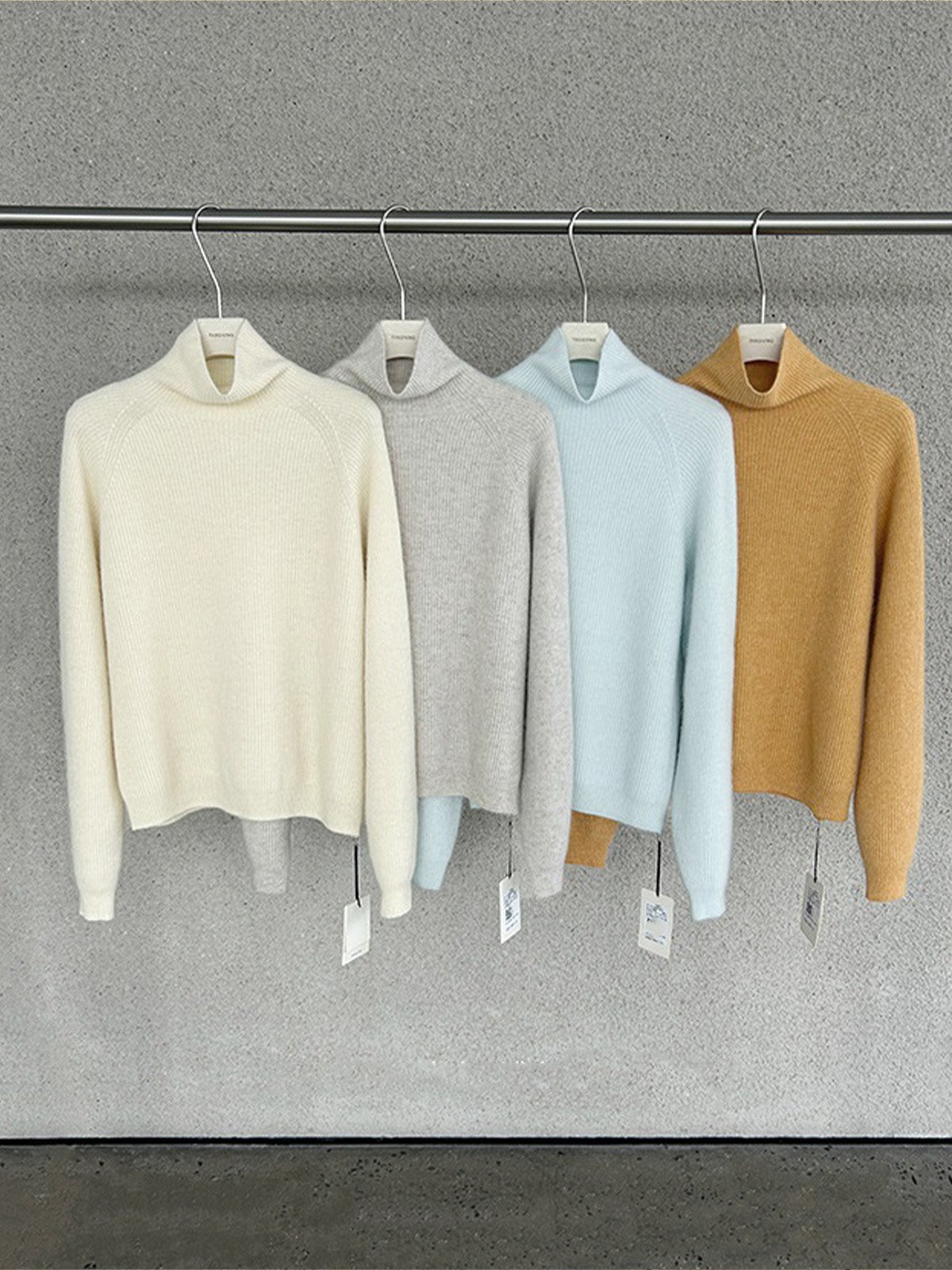 40% Raccoon Wool Turtleneck Knitwear 25807 - 图片 8
