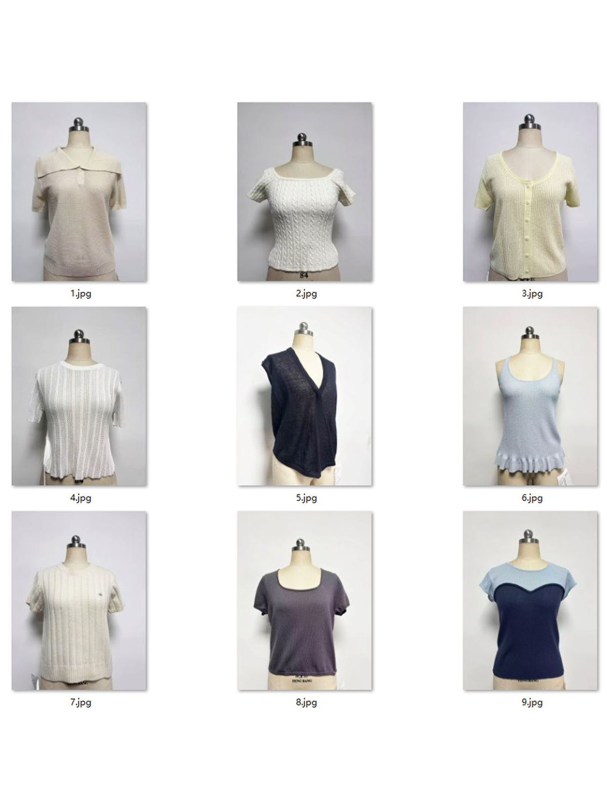 100%Silk/Line/Merino Wool/Lyocell/Organic Cotton/Flax Summer Short Sleeves - 图片 2