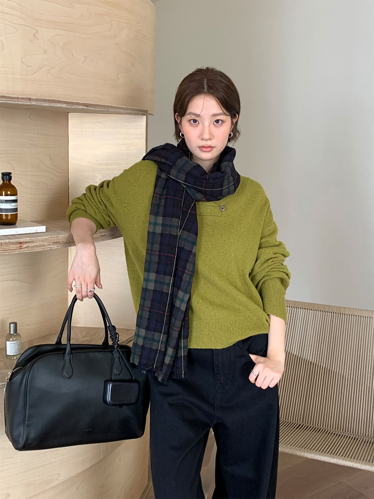 Skin-friendly Knitted100% Pure Wool Sweater 57281 - 图片 2