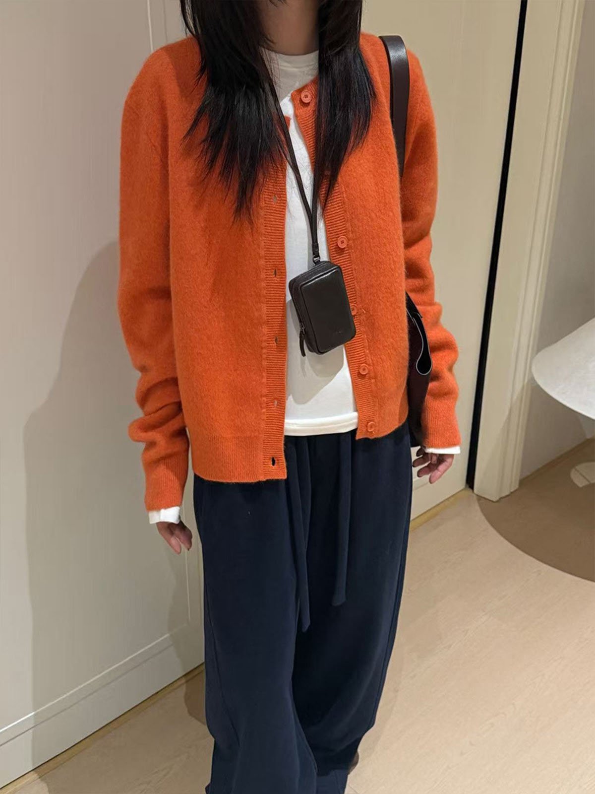 Warm Raccoon fur Cardigan 58323 - 图片 3