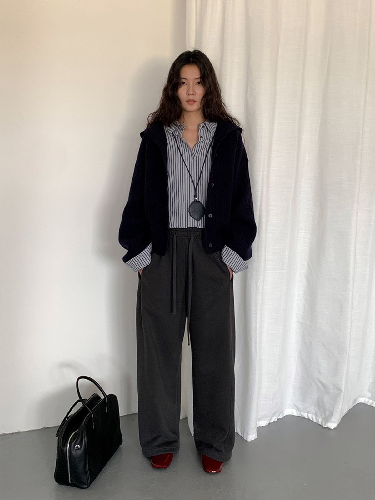 Loose Hooded Sweater for Women Skin-friendly Woolen Coat 57267 - 图片 5