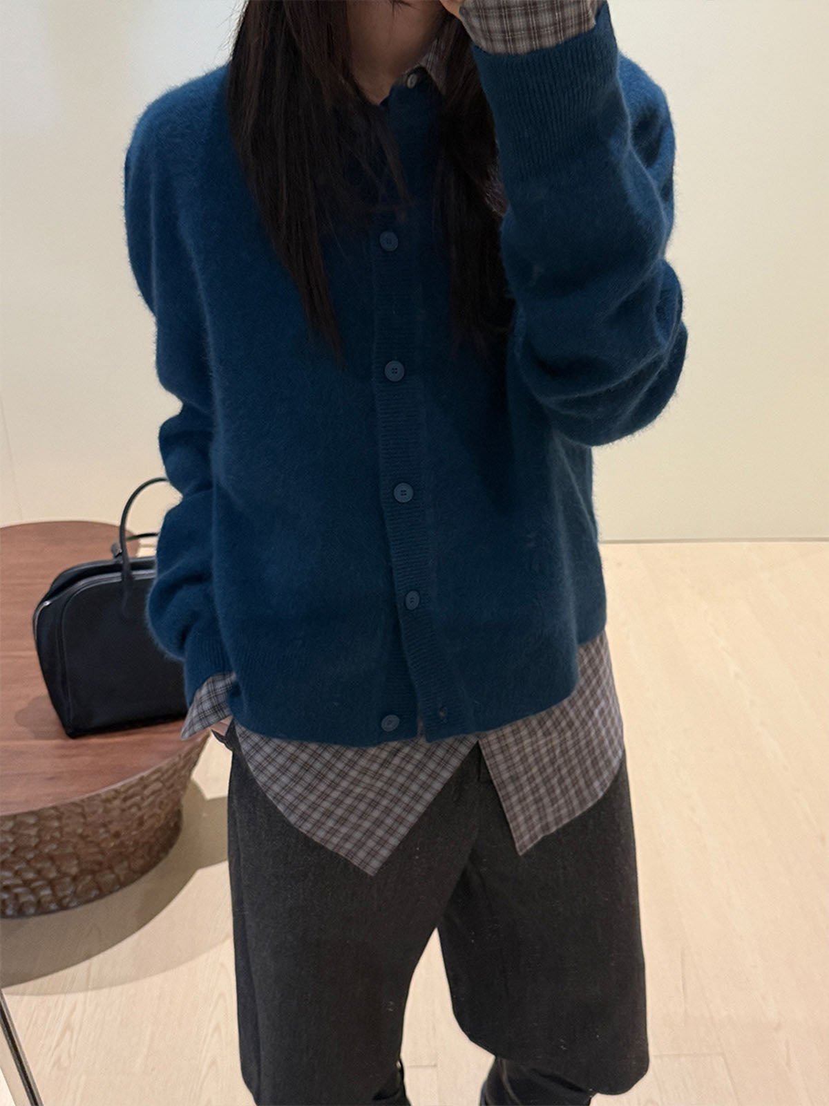 Warm Raccoon fur Cardigan 58323 - 图片 4