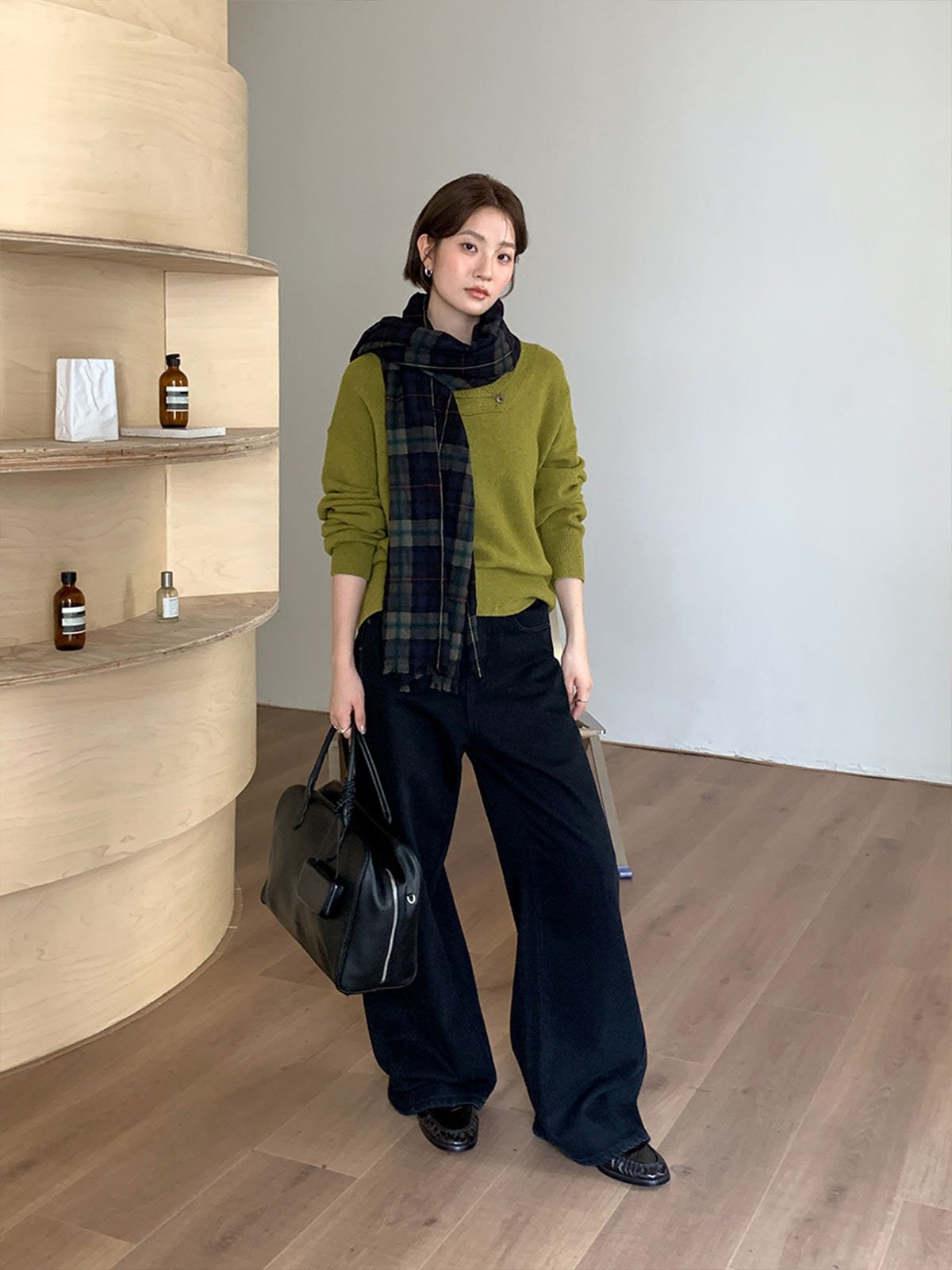 Skin-friendly Knitted100% Pure Wool Sweater 57281 - 图片 4