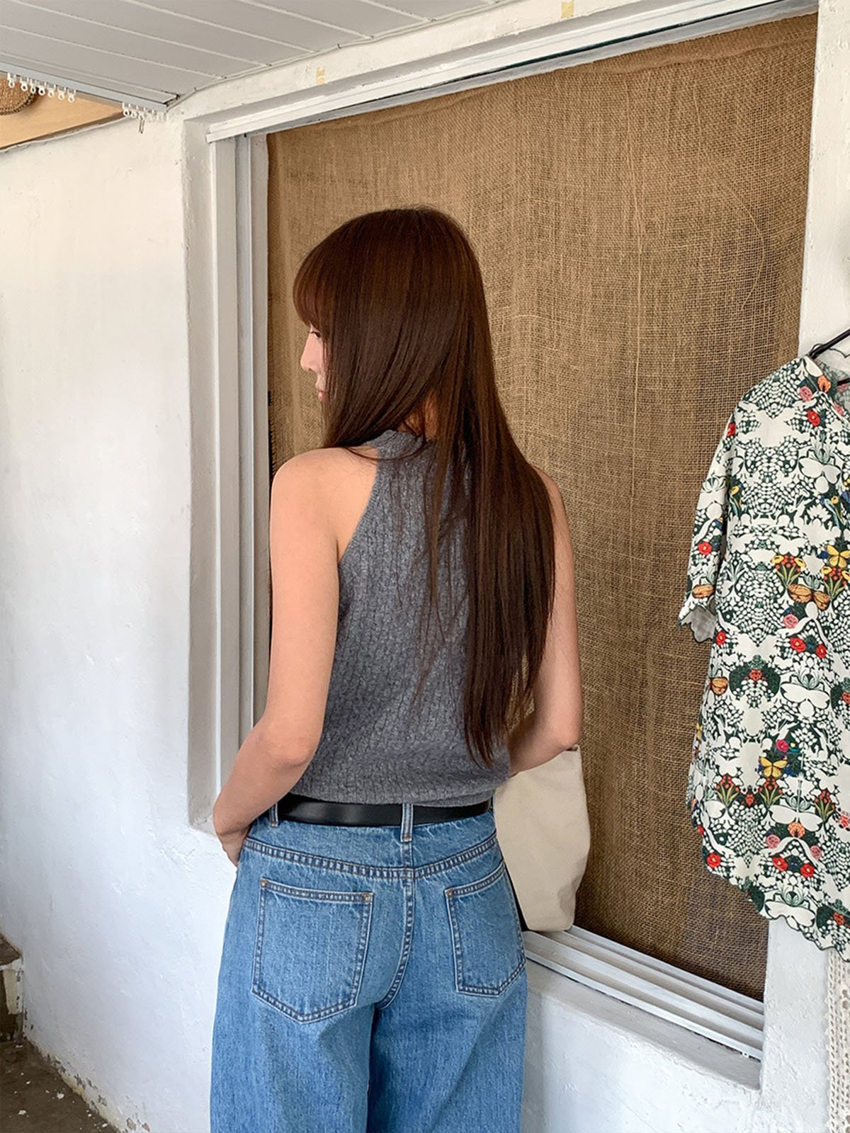 Coarse-needle 100% Wool Vest 57207 - 图片 3