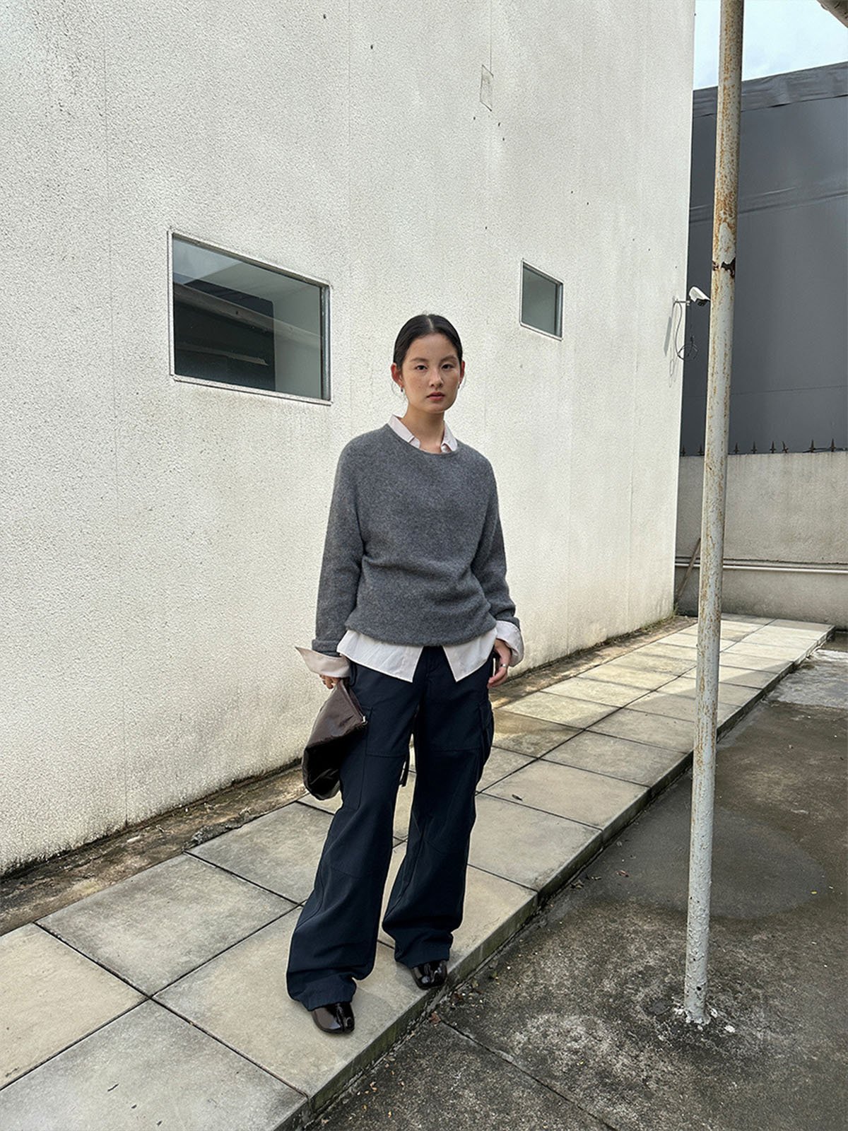 75%Cashmere and 25%Silk Seamless Knitted Sweater 55089 - 图片 2