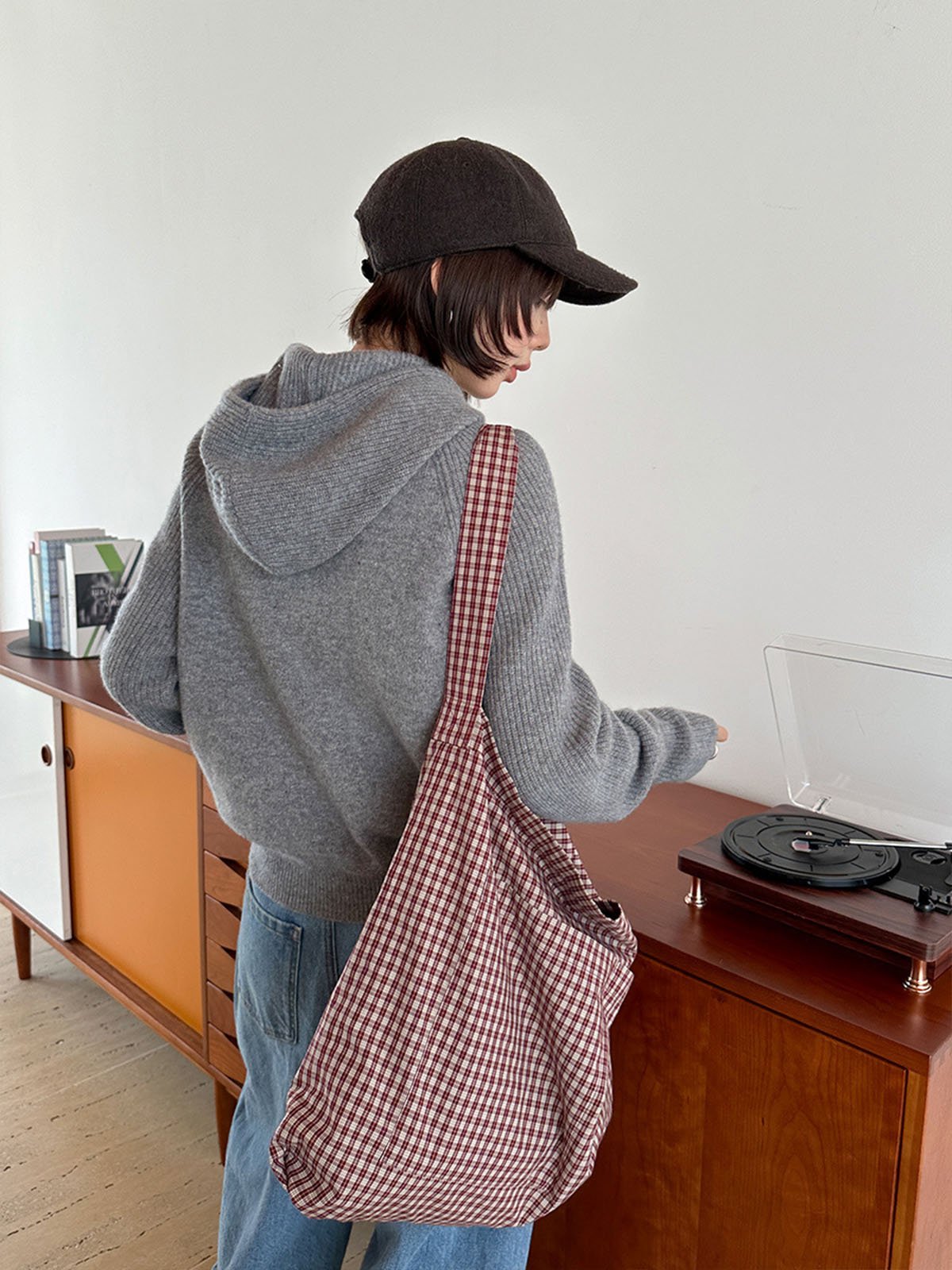 5%Cashmere and 95%Wool Hooded Sweater 54MG58156 - 图片 5