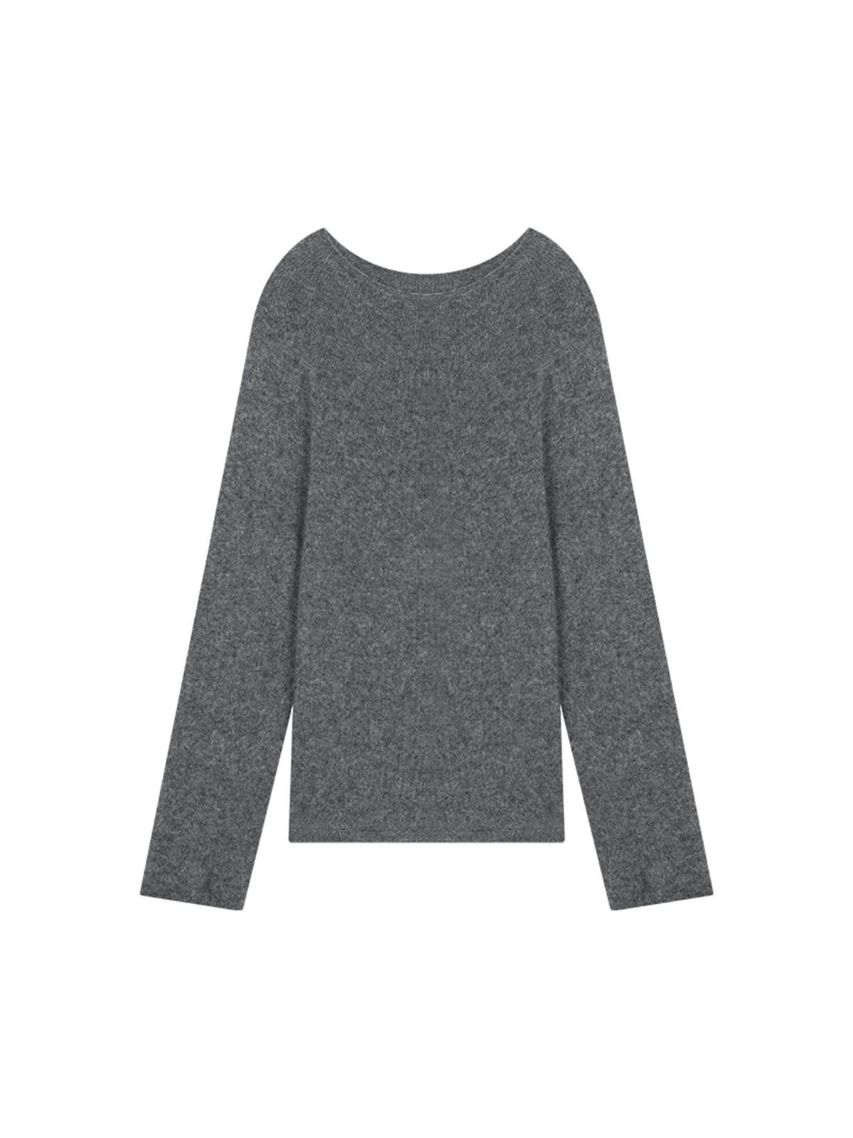 75%Cashmere and 25%Silk Seamless Knitted Sweater 55089 - 图片 3