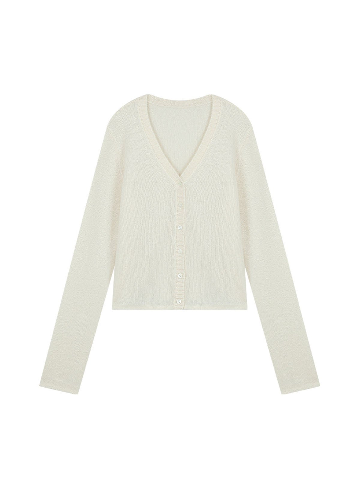 95%Wool and 5%Cashmere Short Cardigans Top 51836U - 图片 6