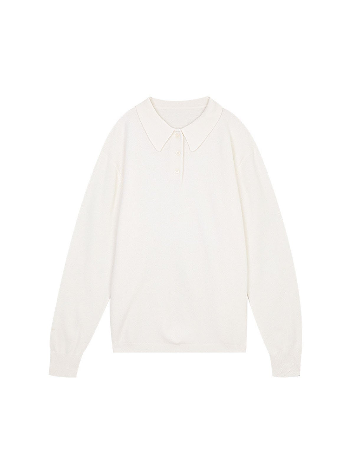 100%Wool Polo Neck Single Breasted Knitwear 57238 - 图片 4