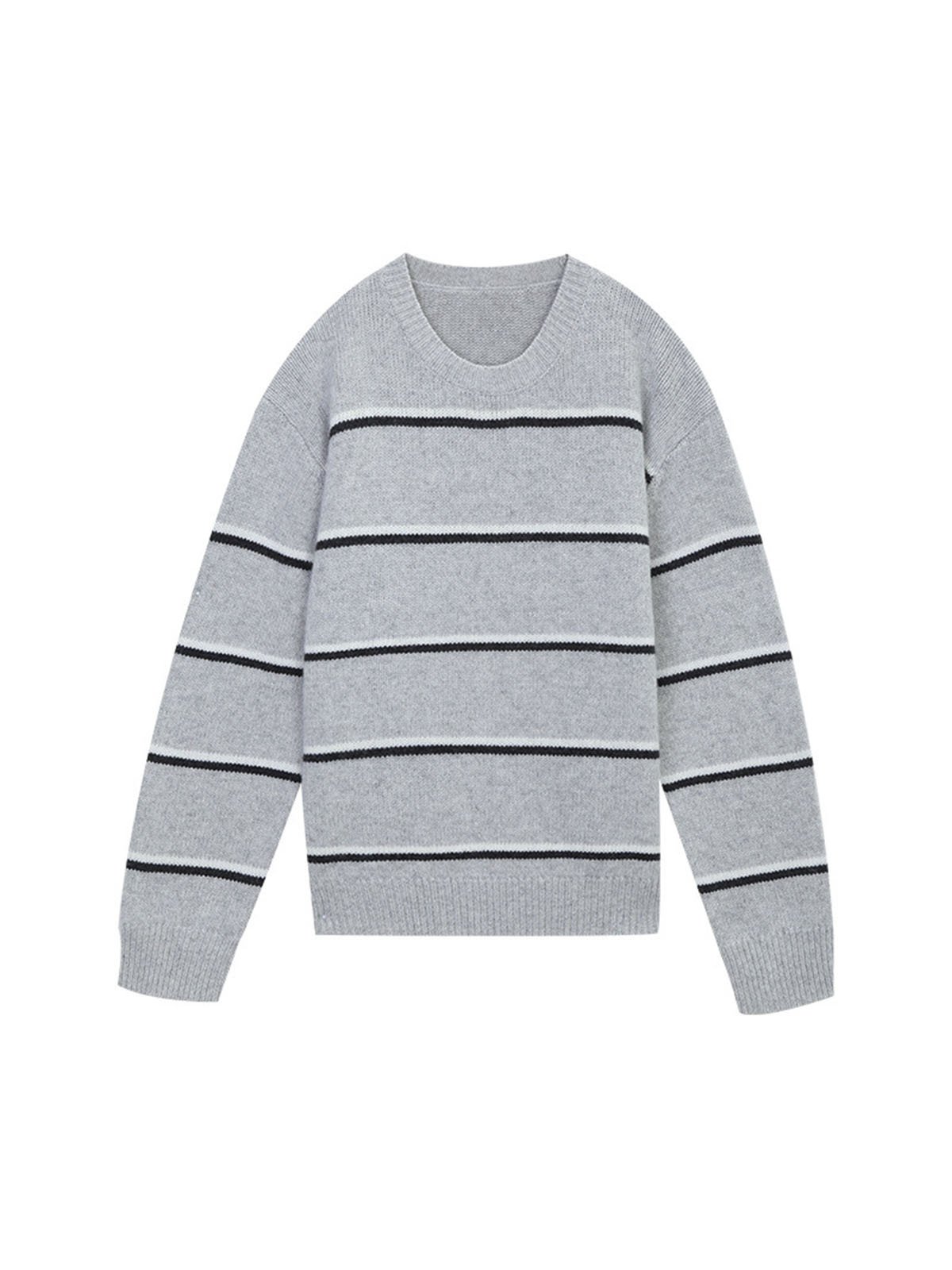 Woolen Striped Knitted Long Sleeves 57839 - 图片 5