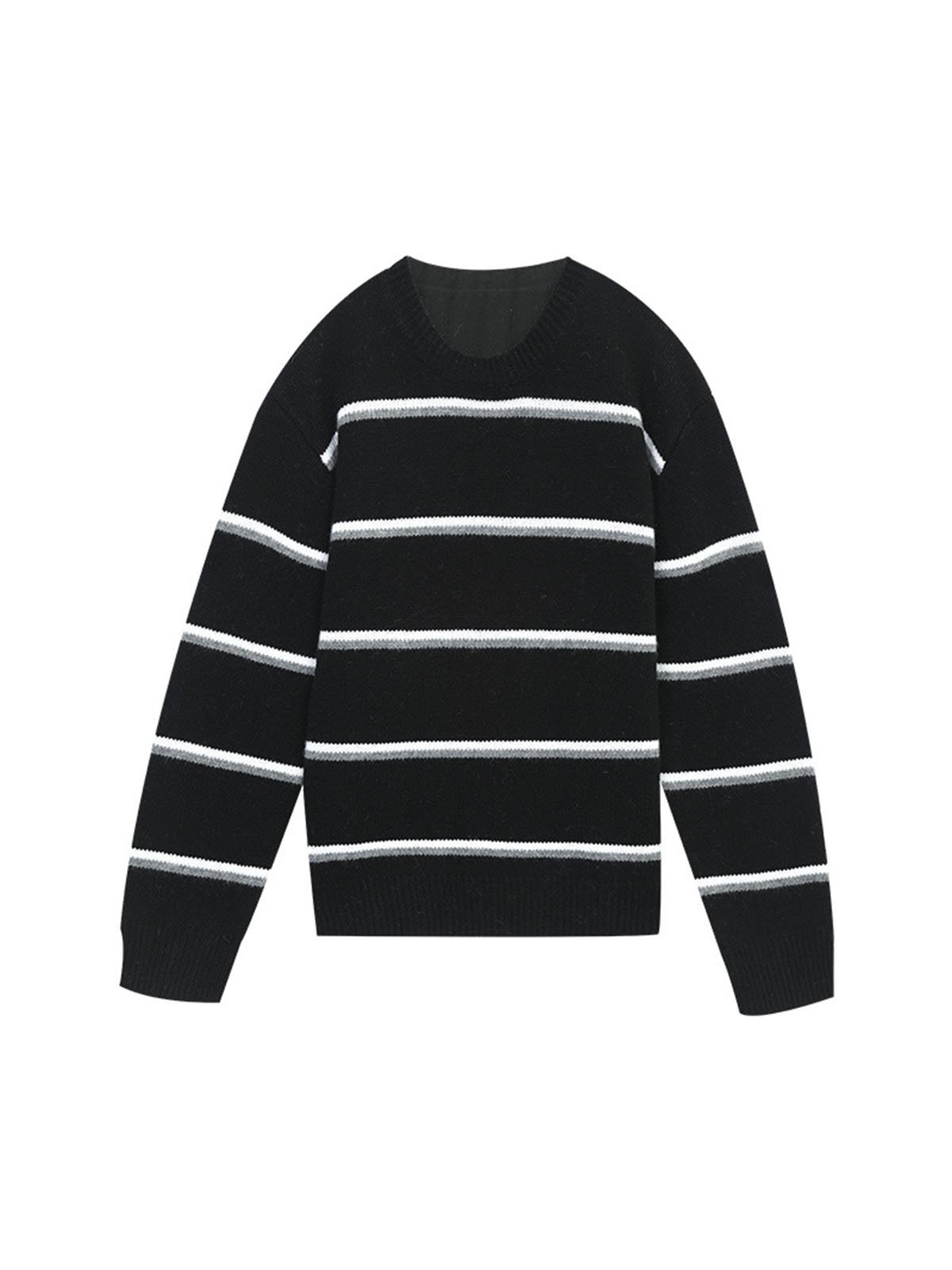 Woolen Striped Knitted Long Sleeves 57839 - 图片 6