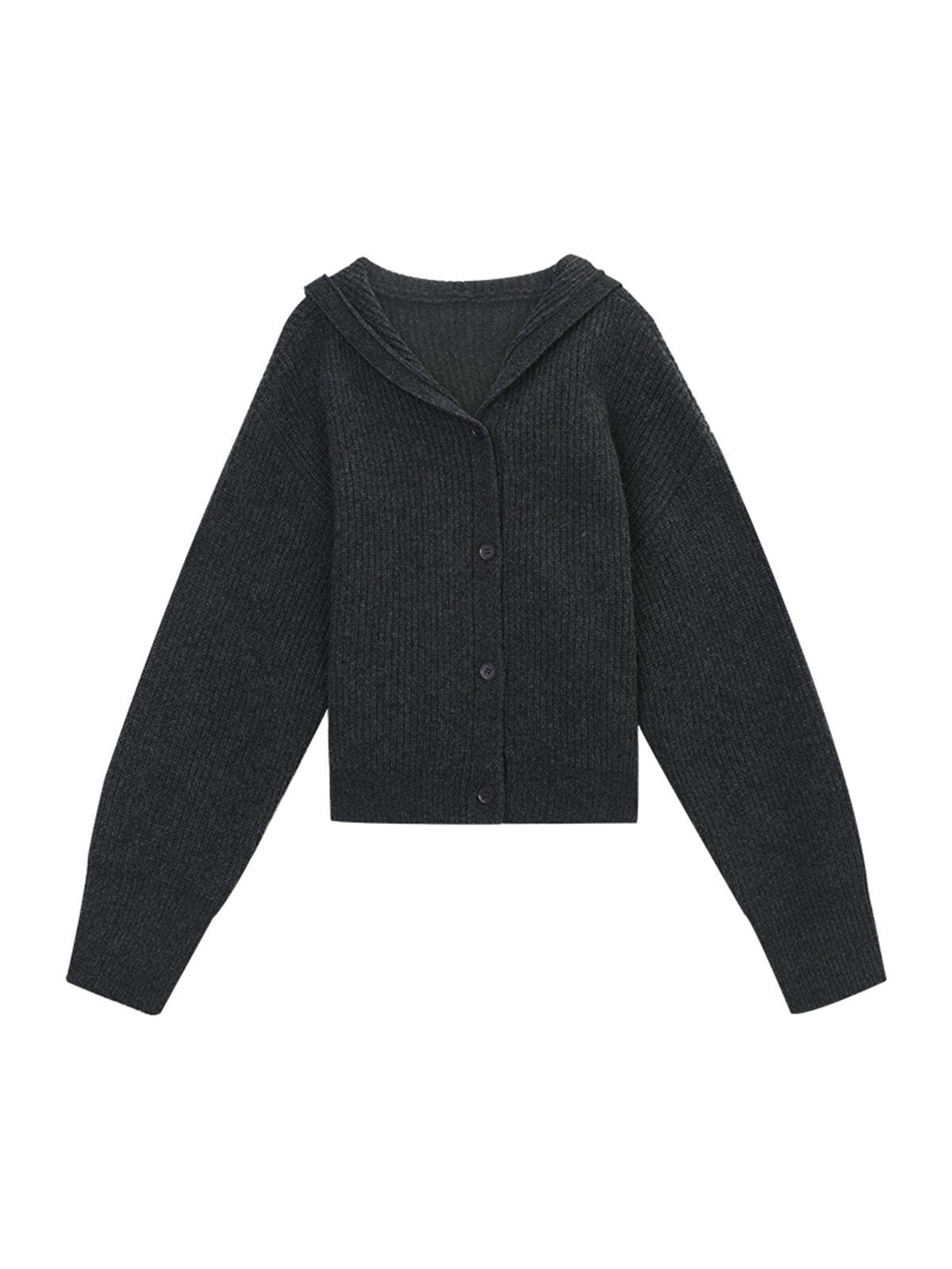 Loose Hooded Sweater for Women Skin-friendly Woolen Coat 57267 - 图片 2