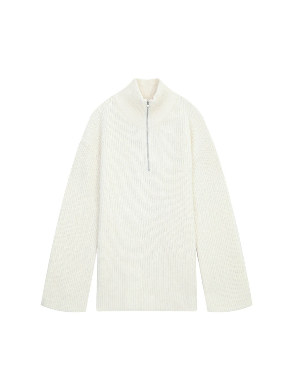 100%Wool Coat with off-the-shoulder Sleeves 57852 - 图片 3