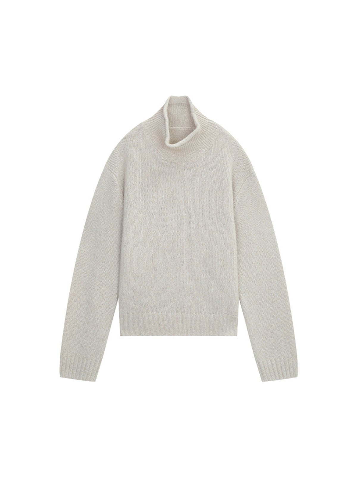 Wool and Tencel Turtleneck Warm Sweater 54ME57855 - 图片 7
