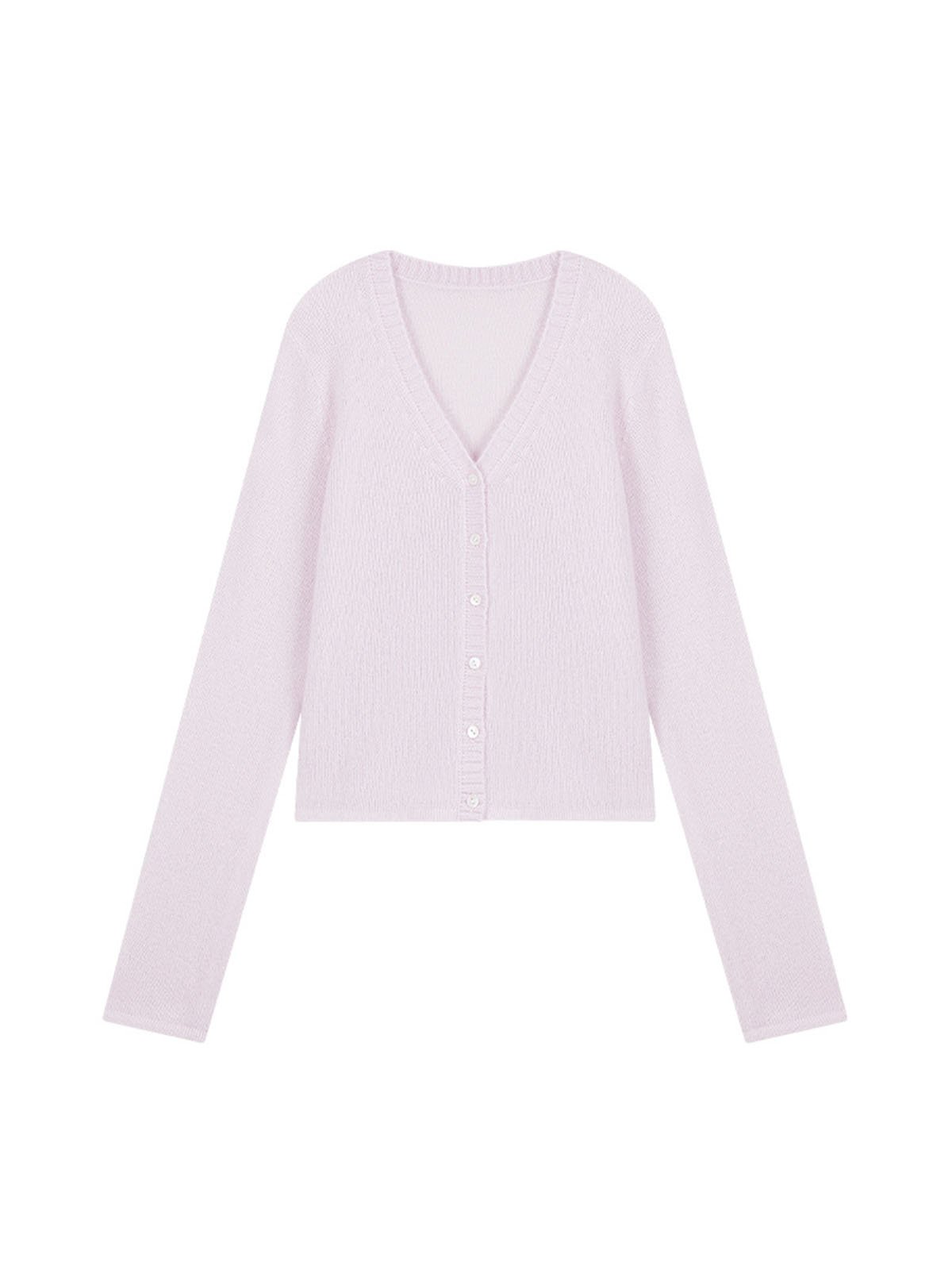 95%Wool and 5%Cashmere Short Cardigans Top 51836U - 图片 7