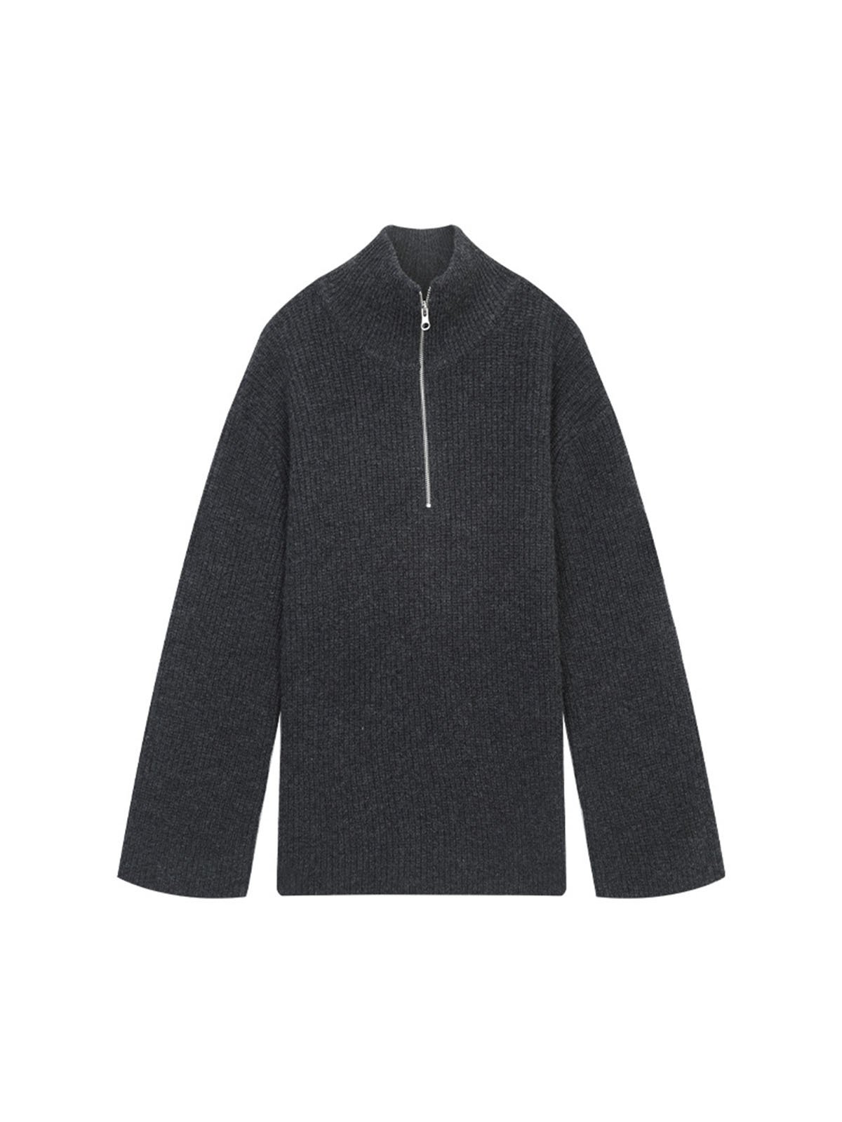 100%Wool Coat with off-the-shoulder Sleeves 57852 - 图片 2