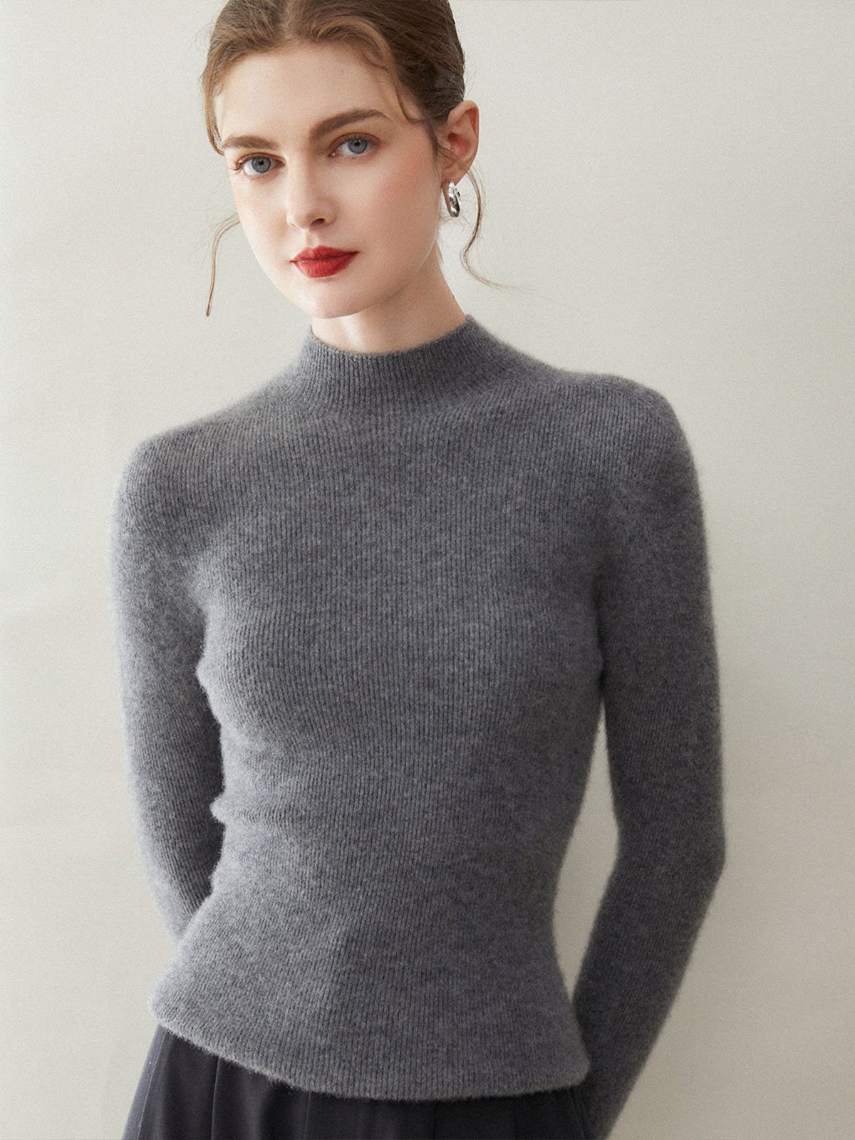 CONSINEE 100% Cashmere Turtleneck Knitwear - 图片 4