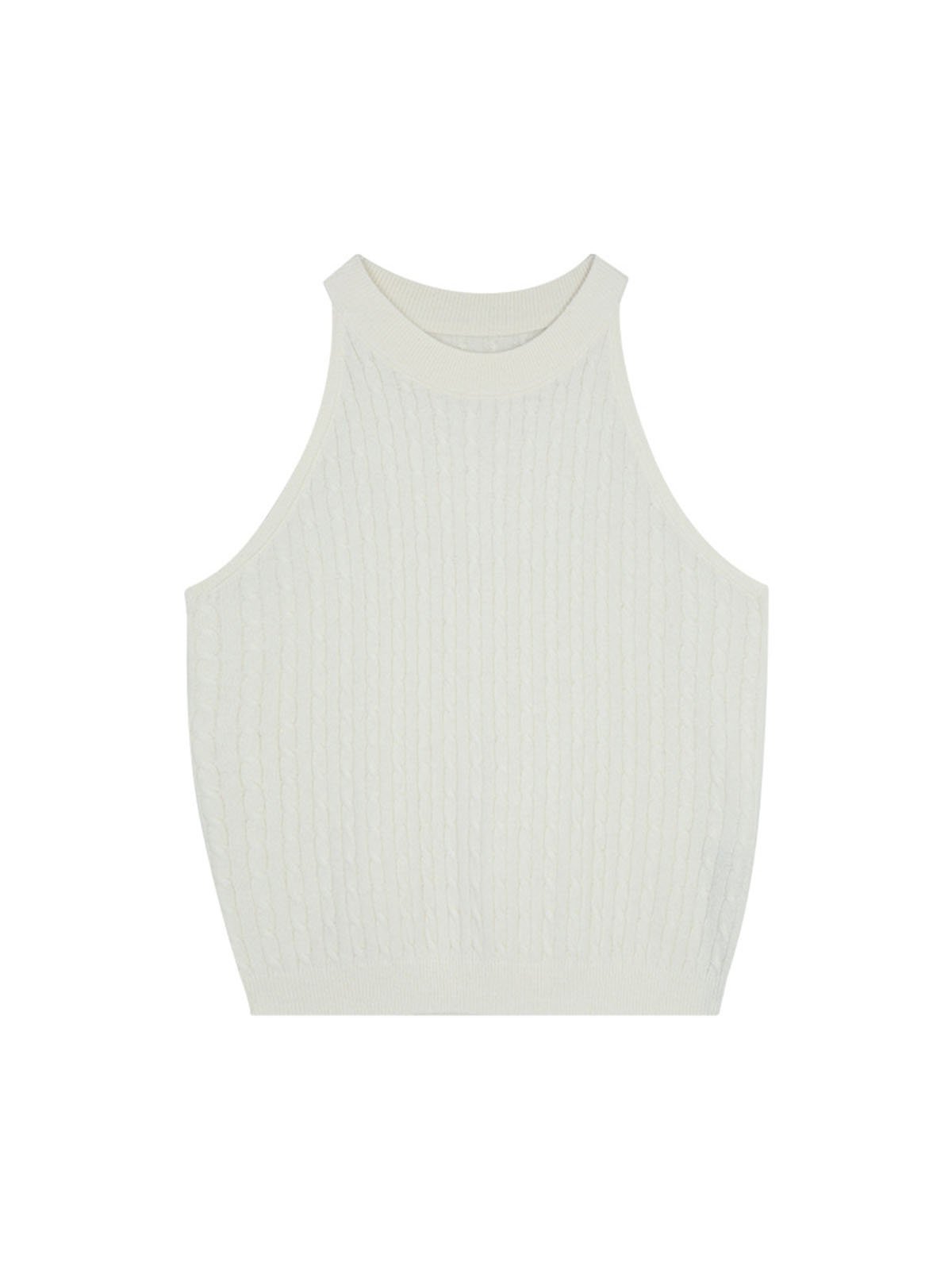 Coarse-needle 100% Wool Vest 57207 - 图片 5