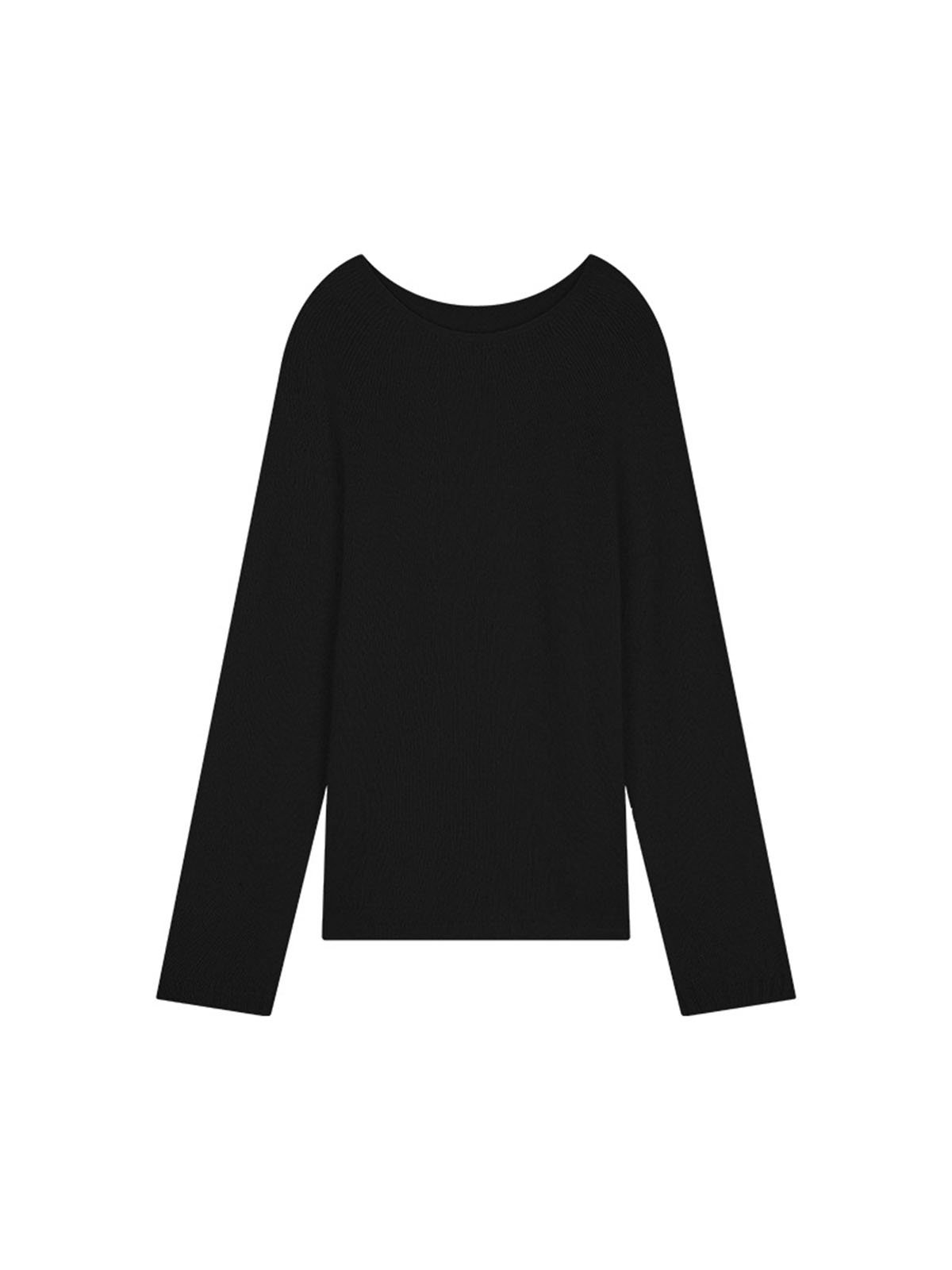 75%Cashmere and 25%Silk Seamless Knitted Sweater 55089 - 图片 6