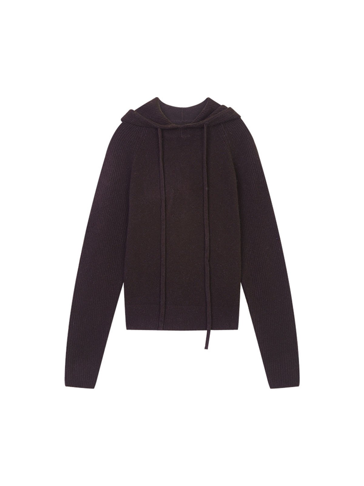 5%Cashmere and 95%Wool Hooded Sweater 54MG58156 - 图片 9