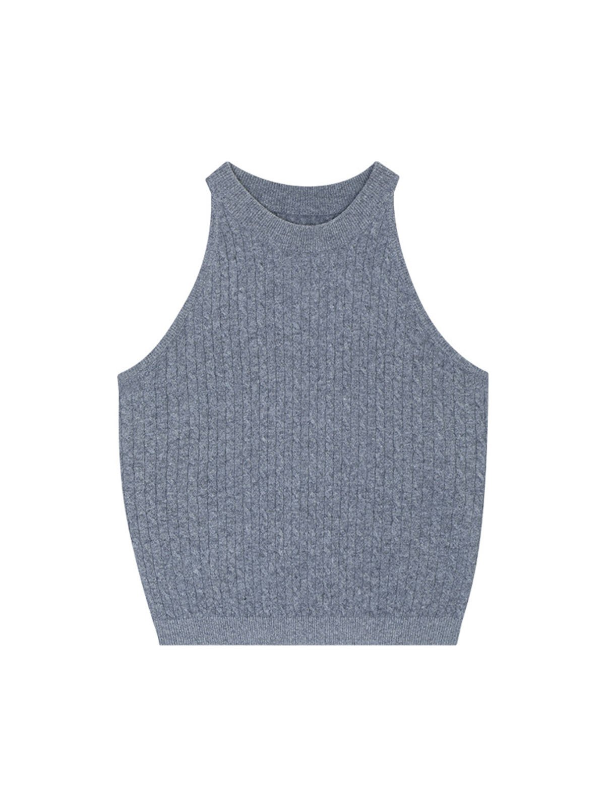 Coarse-needle 100% Wool Vest 57207 - 图片 6