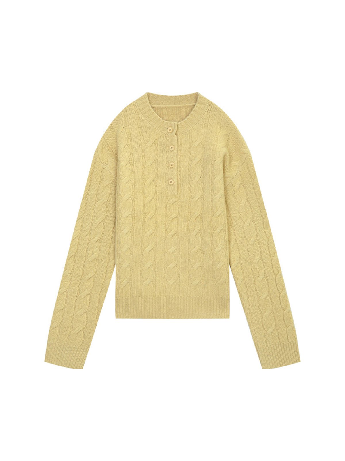 Classic Round-neck Australian Wool Sweater for Women 57863 - 图片 6