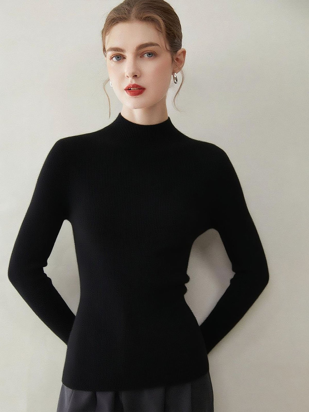 CONSINEE 100% Cashmere Turtleneck Knitwear - 图片 2