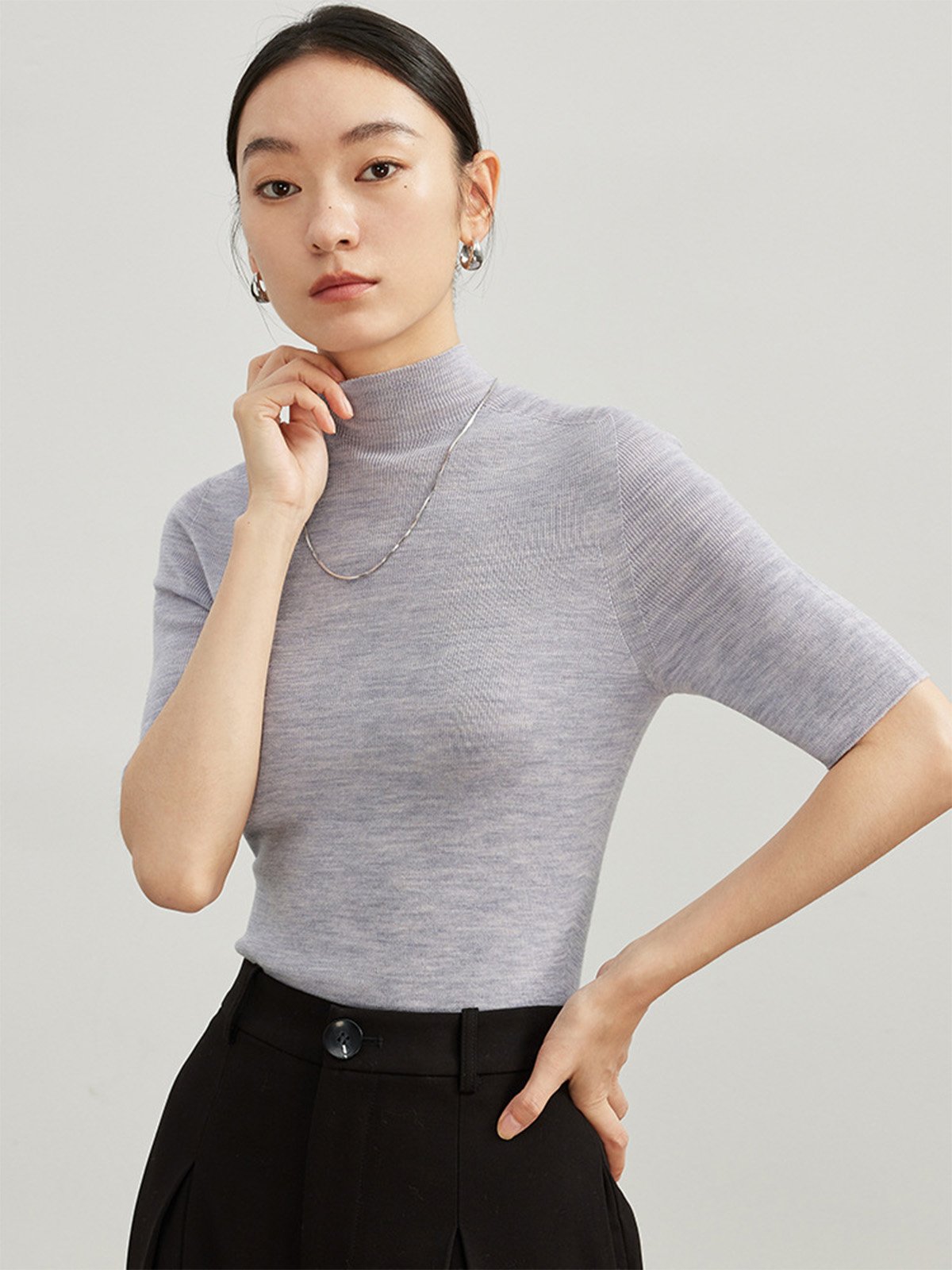 100% Merino Wool Short Sleeve T-shirt