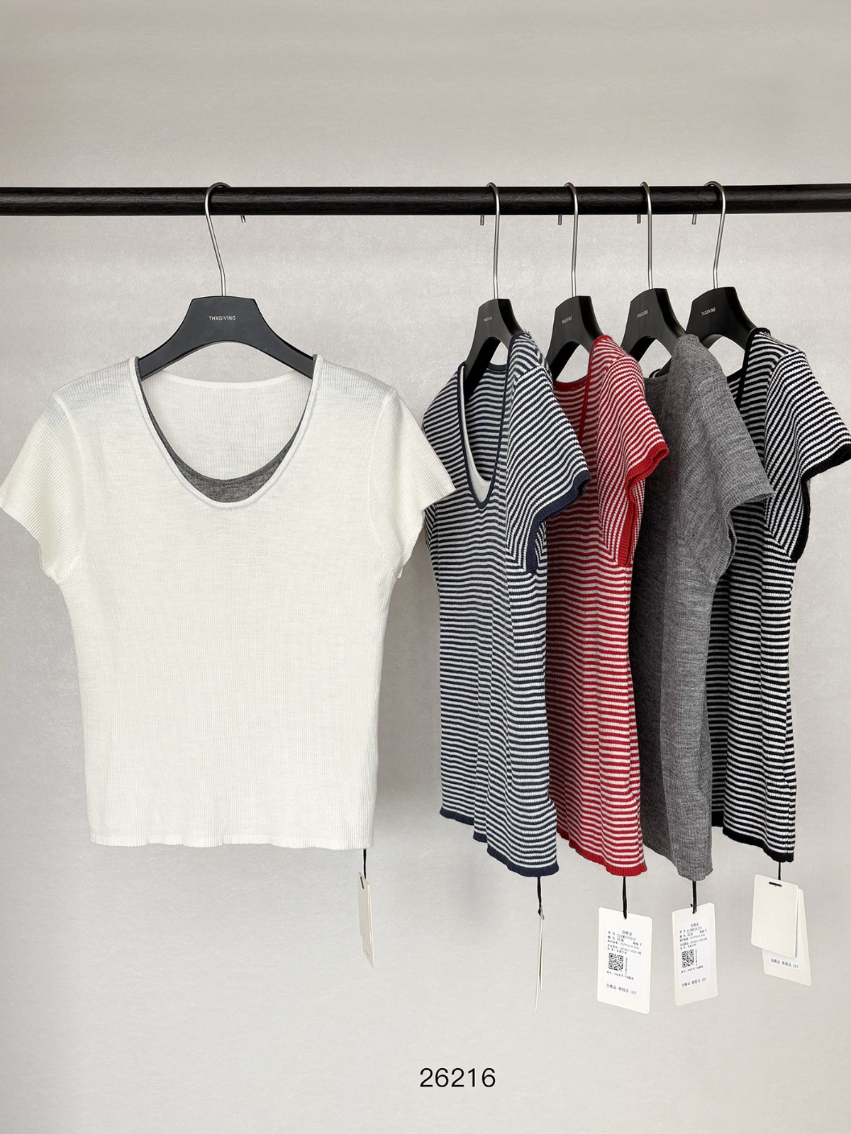 30%Wool Knit Short-sleeve in Summer 26216 - 图片 4