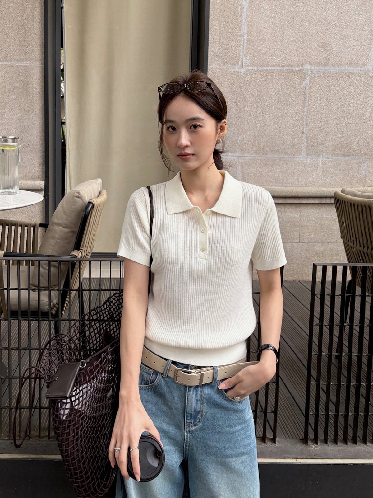 Knit Short-sleeve in Summer 26373