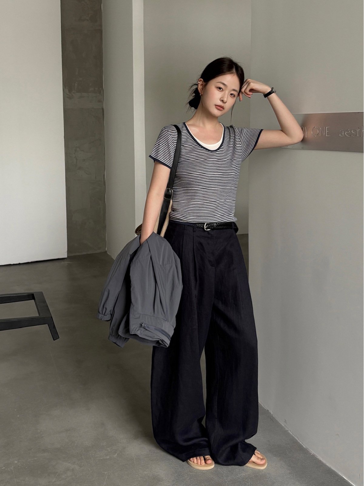 30%Wool Knit Short-sleeve in Summer 26216 - 图片 2
